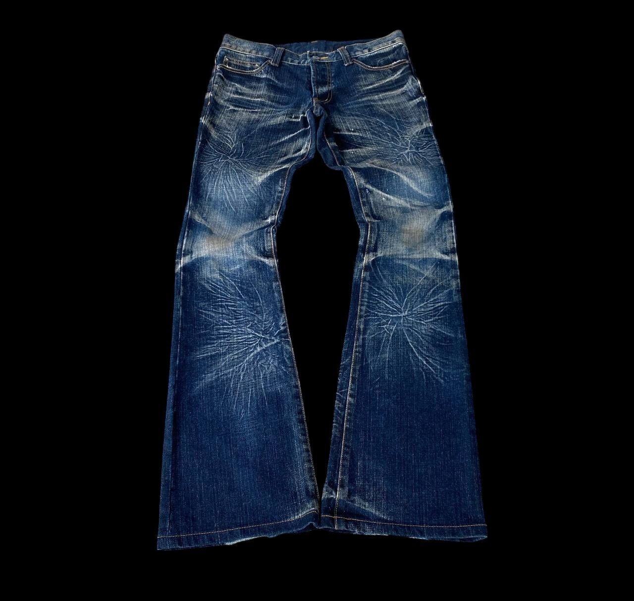 Japanese Brand BOOTCUT JAPAN MODERN LOVERS STARBURST WASH RUSTY CLAWMARK Size US 28 / EU 44 - 7 Thumbnail
