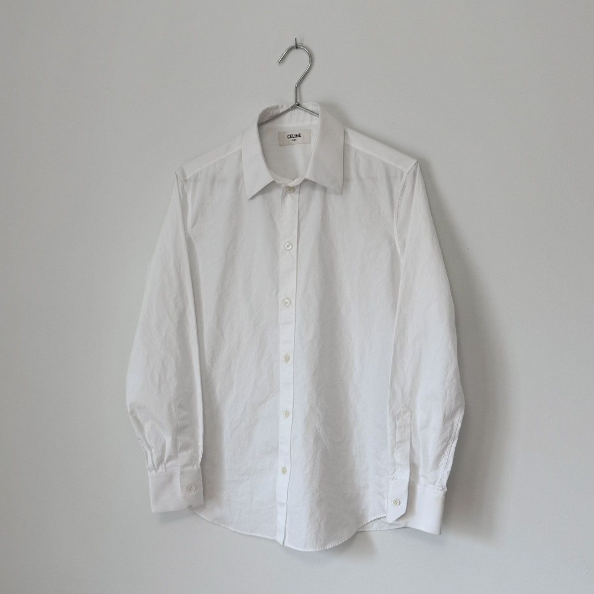 Celine Brand New Celine Paris Jed Button Down Oxford Dress Shirt Size US S / EU 44-46 / 1 - 1 Thumbnail