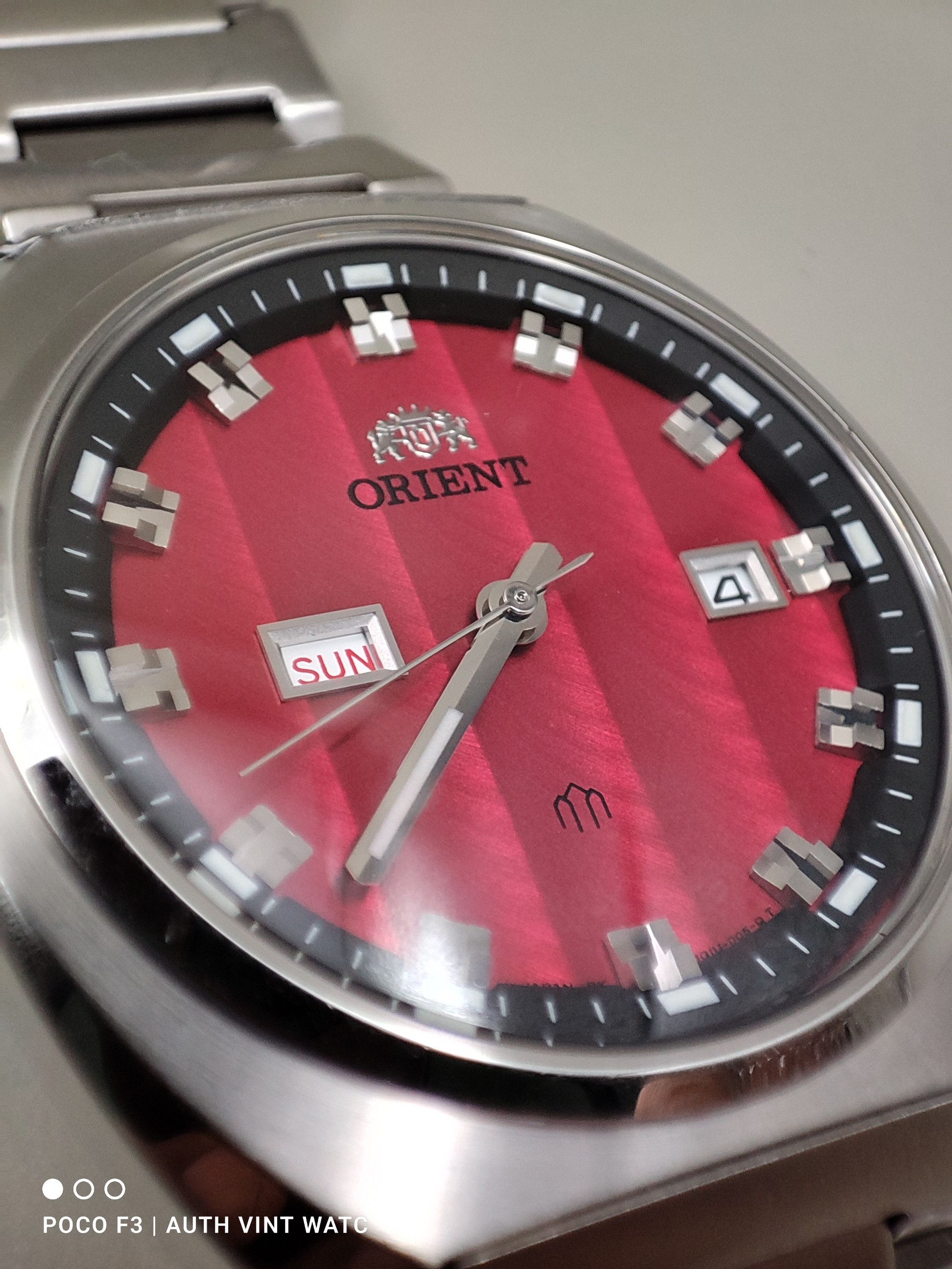Orient Authentic Orient Red Dial Anti-magnetic Men Watch Size ONE SIZE - 1 Thumbnail