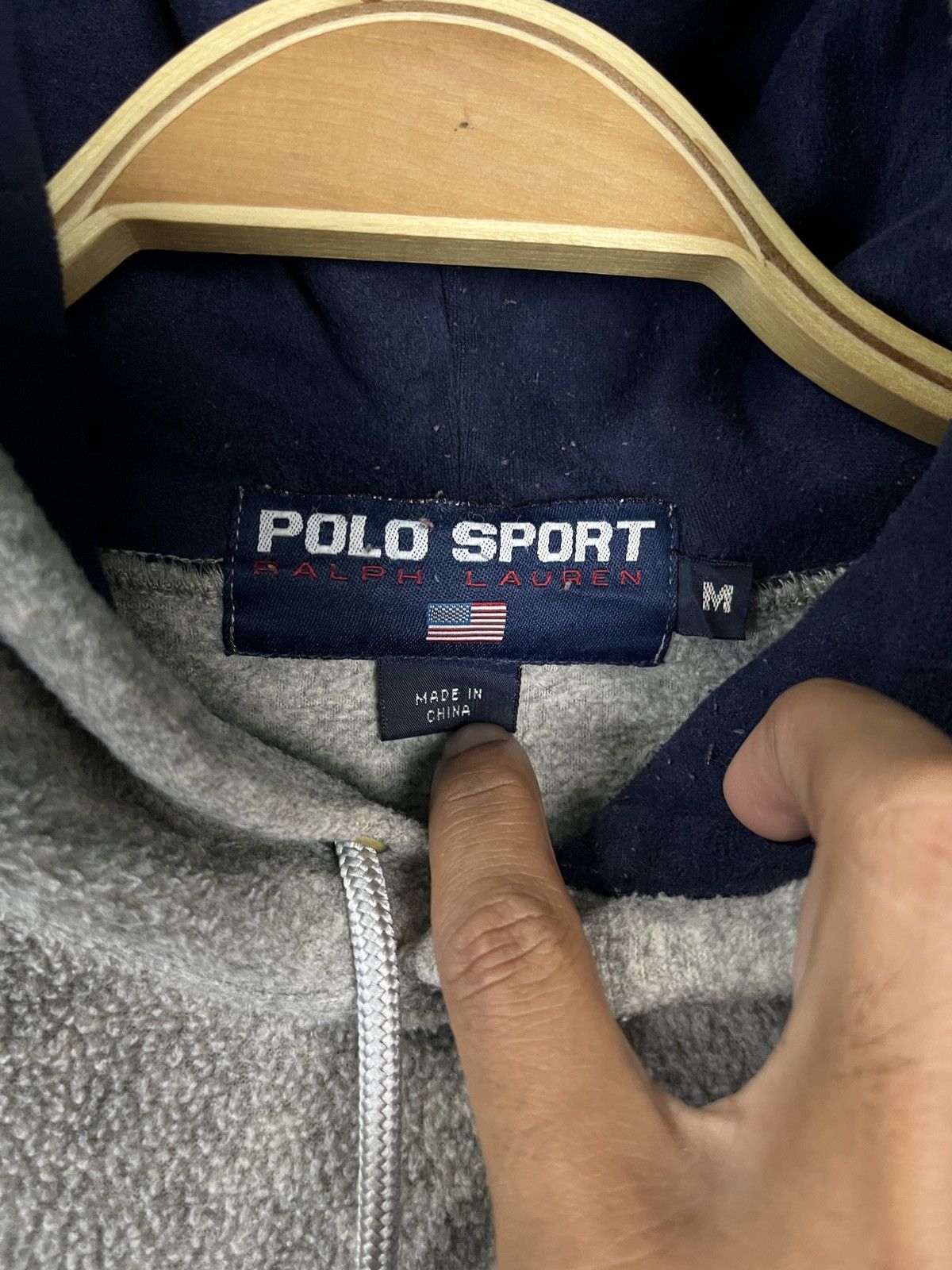 Polo Ralph Lauren × Vintage Vintage Polo Sport Ralph Lauren Hoodie Size US M / EU 48-50 / 2 - 8 Thumbnail