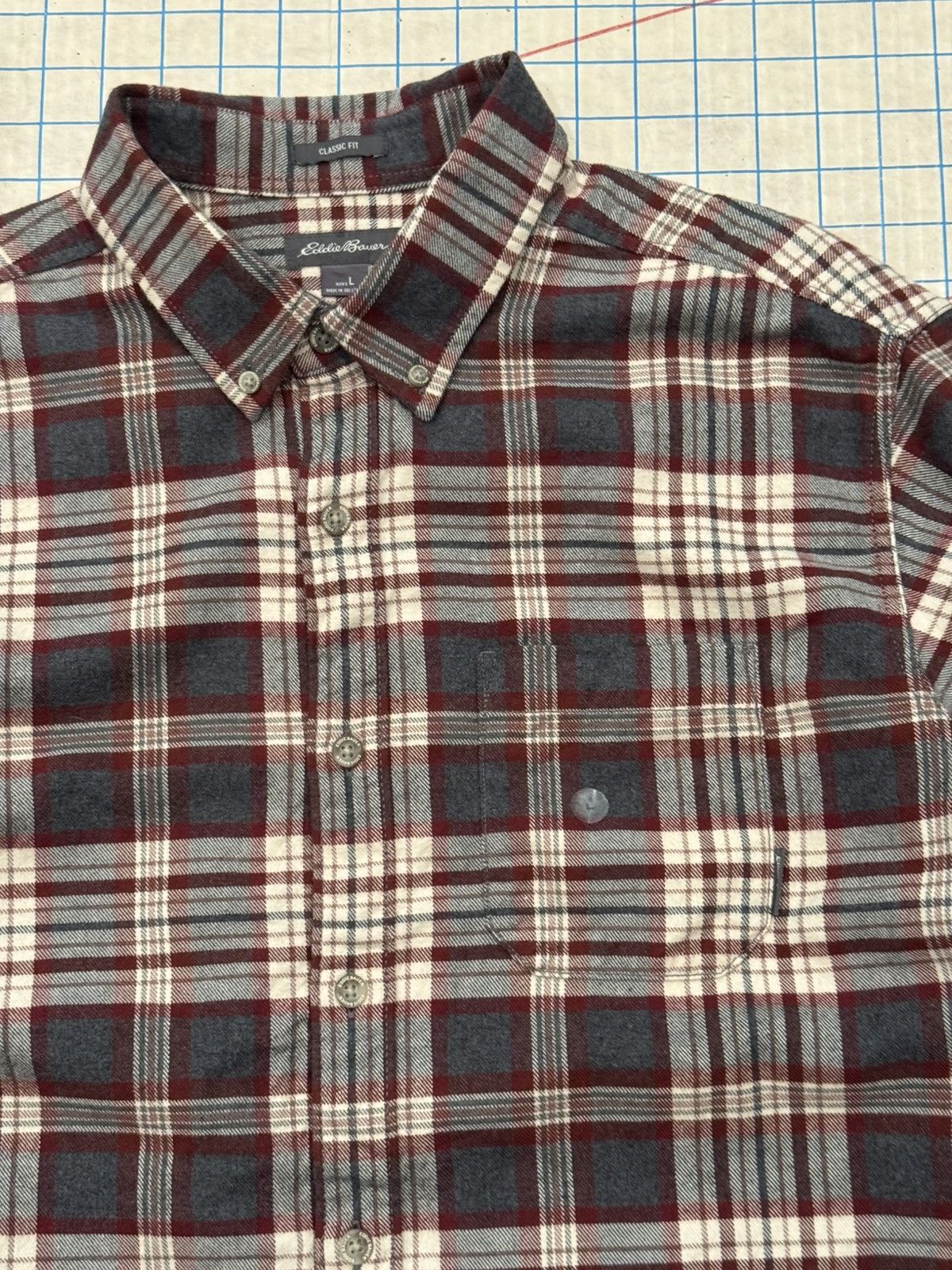 Eddie Bauer NWT Eddie Bauer Classic Fit Flannel Button Up Mens Large Size US L / EU 52-54 / 3 - 4 Thumbnail