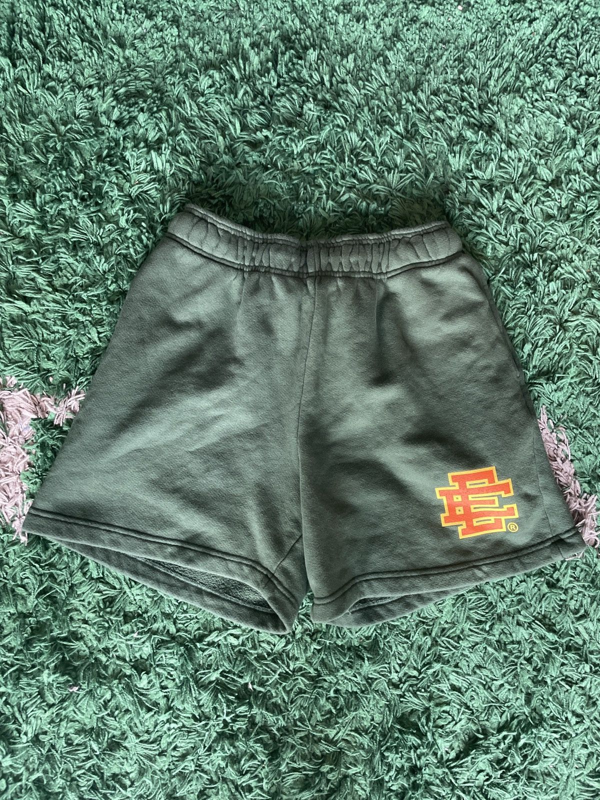 Eric Emanuel Eric Emanuel Sweatshorts Green Orange Size US 32 / EU 48 - 1 Thumbnail