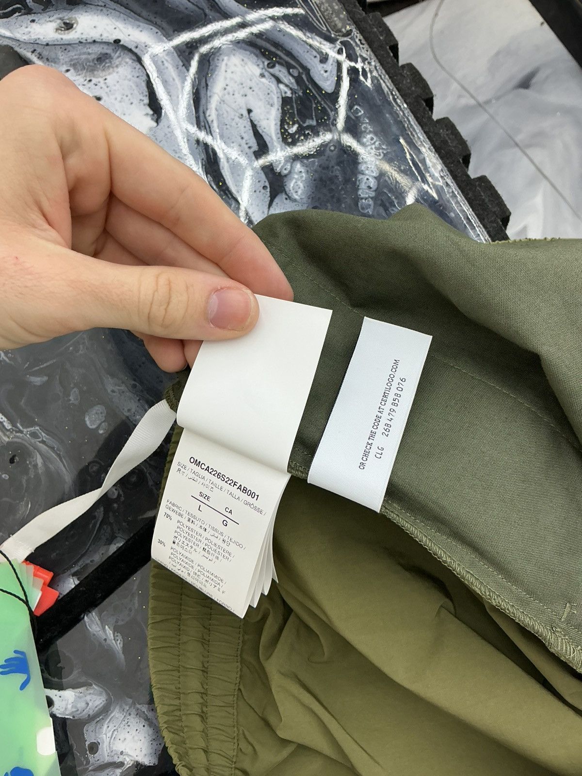Off-White Off White Track Pants Olive Green Size L Size US 34 / EU 50 - 11 Thumbnail
