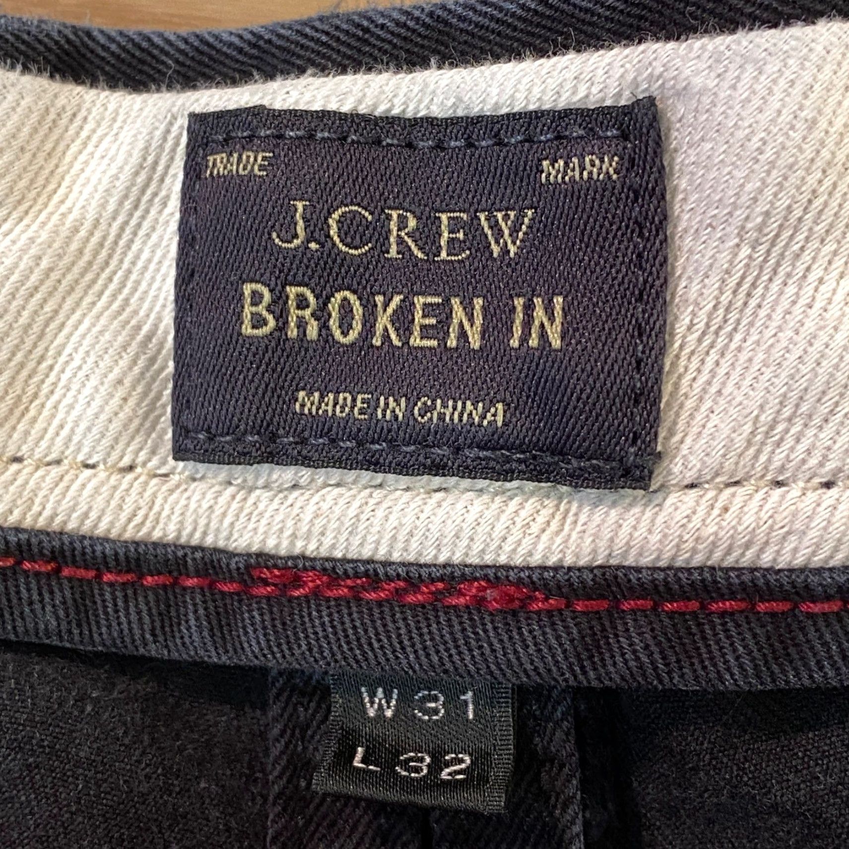 J.Crew J.Crew 484 Slim Fit Chino Pants Mens 31 x 30 Black Cotton Twill Size US 31 - 3 Thumbnail