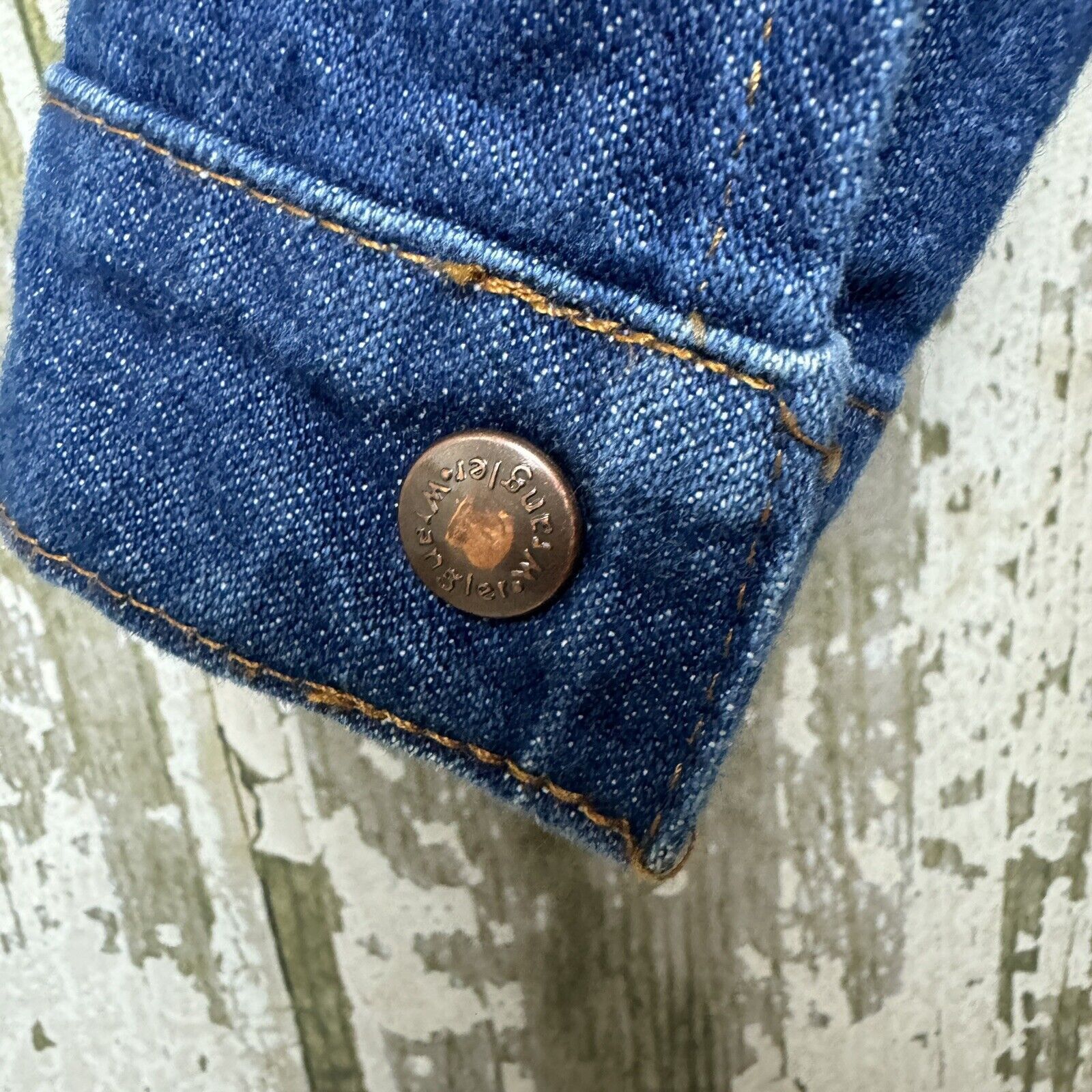 Wrangler Wrangler Boys Vintage Jean Jacket Denim Cowboy 100% Cotton S Size US S / EU 44-46 / 1 - 4 Thumbnail