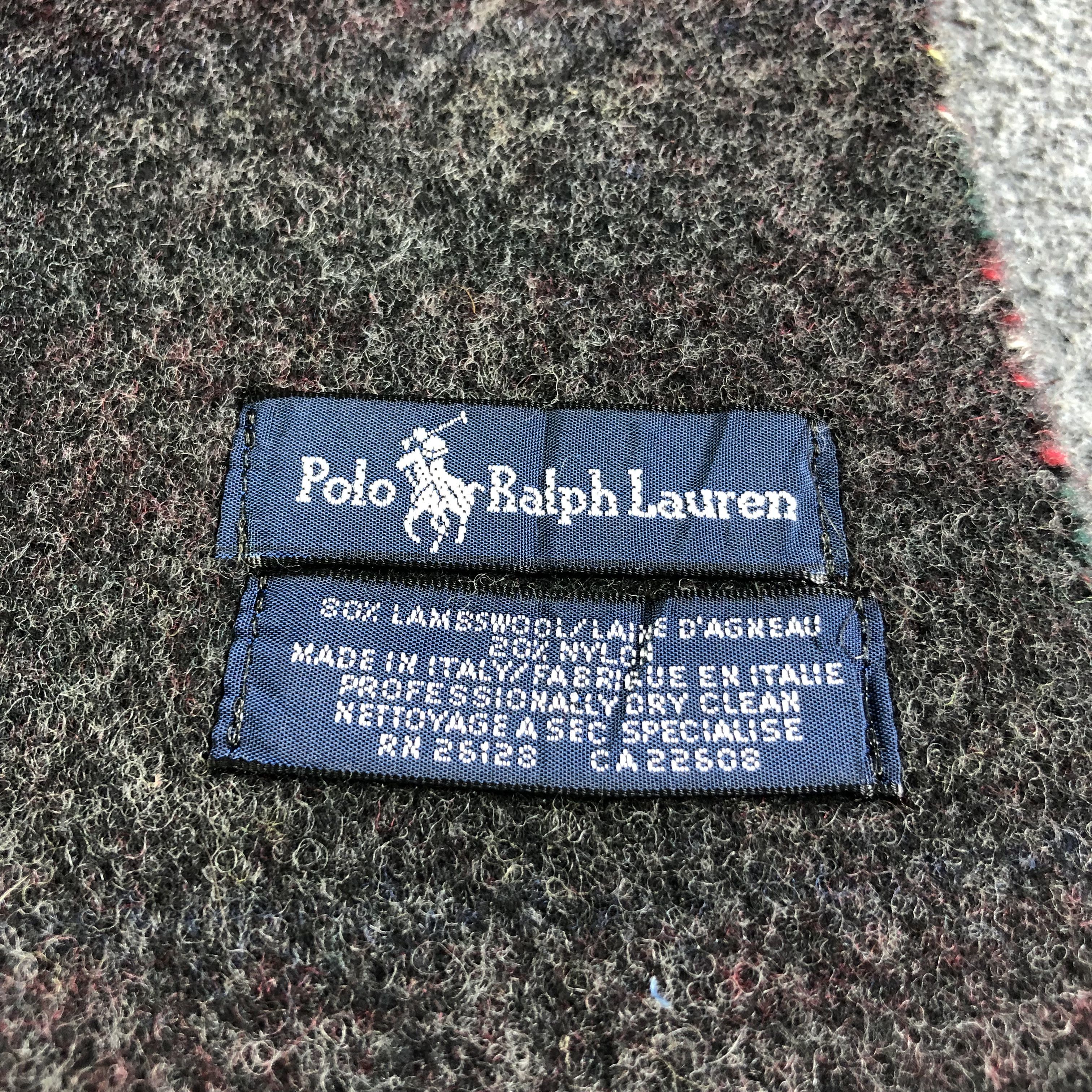 Polo Ralph Lauren Polo Ralph Lauren Tartan Wool Scarf Muffler Neckwear V2105 Size ONE SIZE - 7 Thumbnail