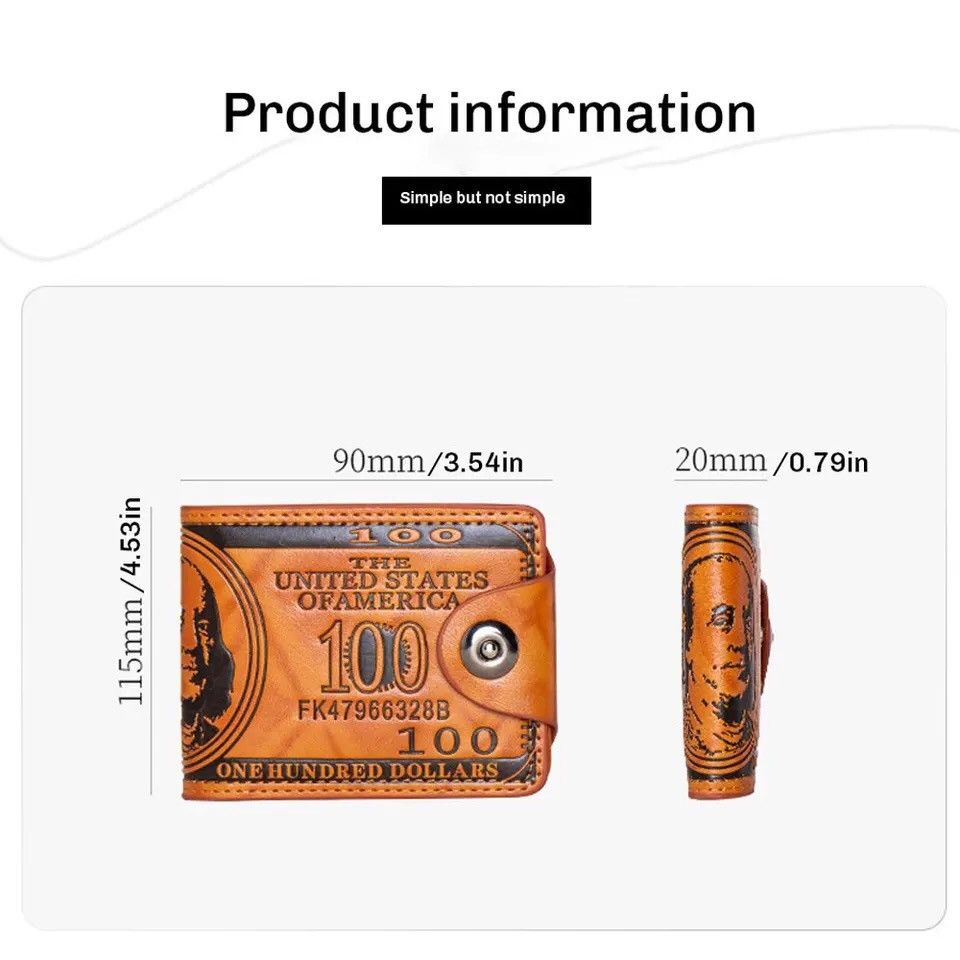 Japanese Brand × Vintage Men's Wallets With 100 US Dollar Pattern Size ONE SIZE - 6 Thumbnail