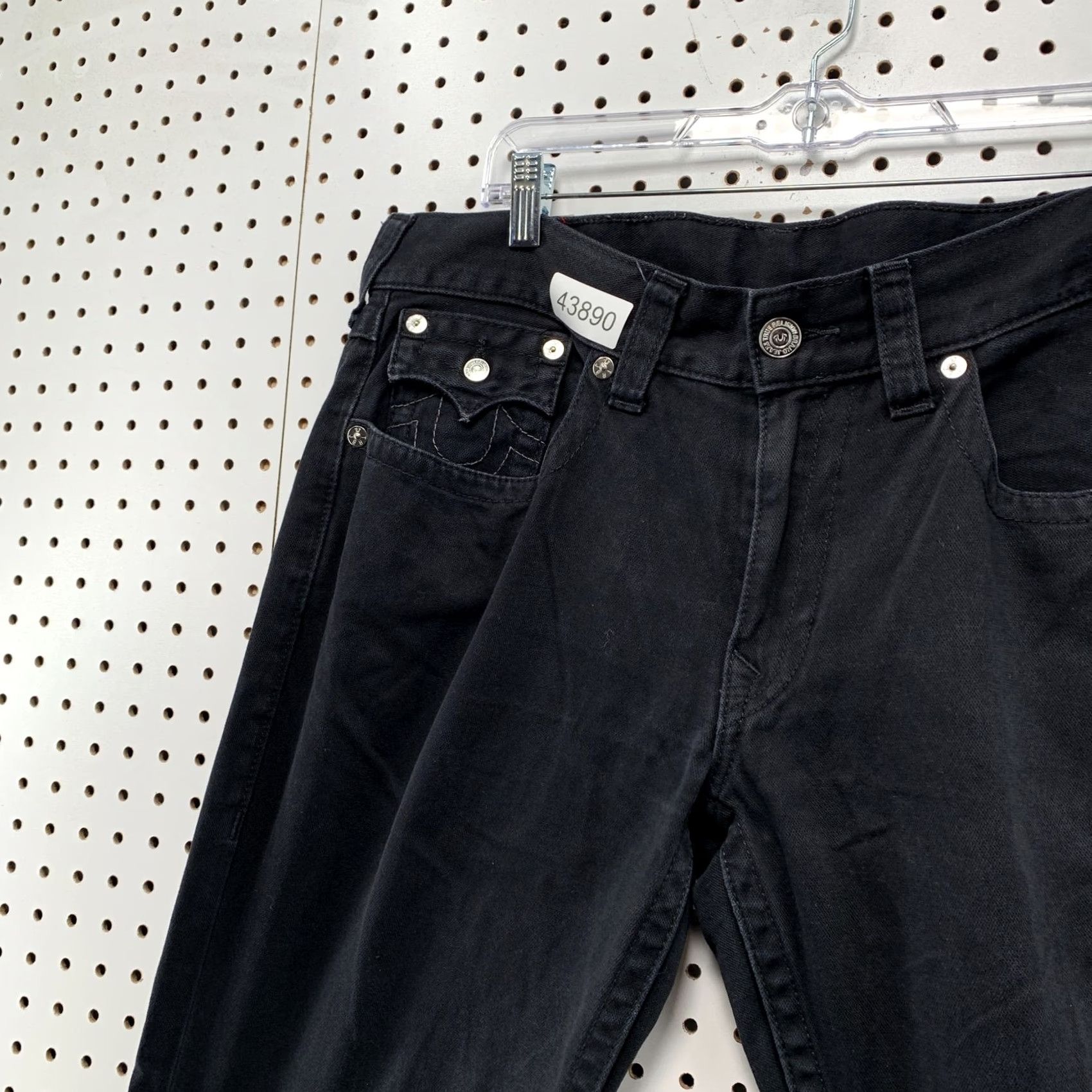 True Religion VINTAGE True Religion Jeans Men 36 Baggy Straight Leg Denim Black 38x34 Mens Jeans Size US 36 / EU 52 - 7 Thumbnail