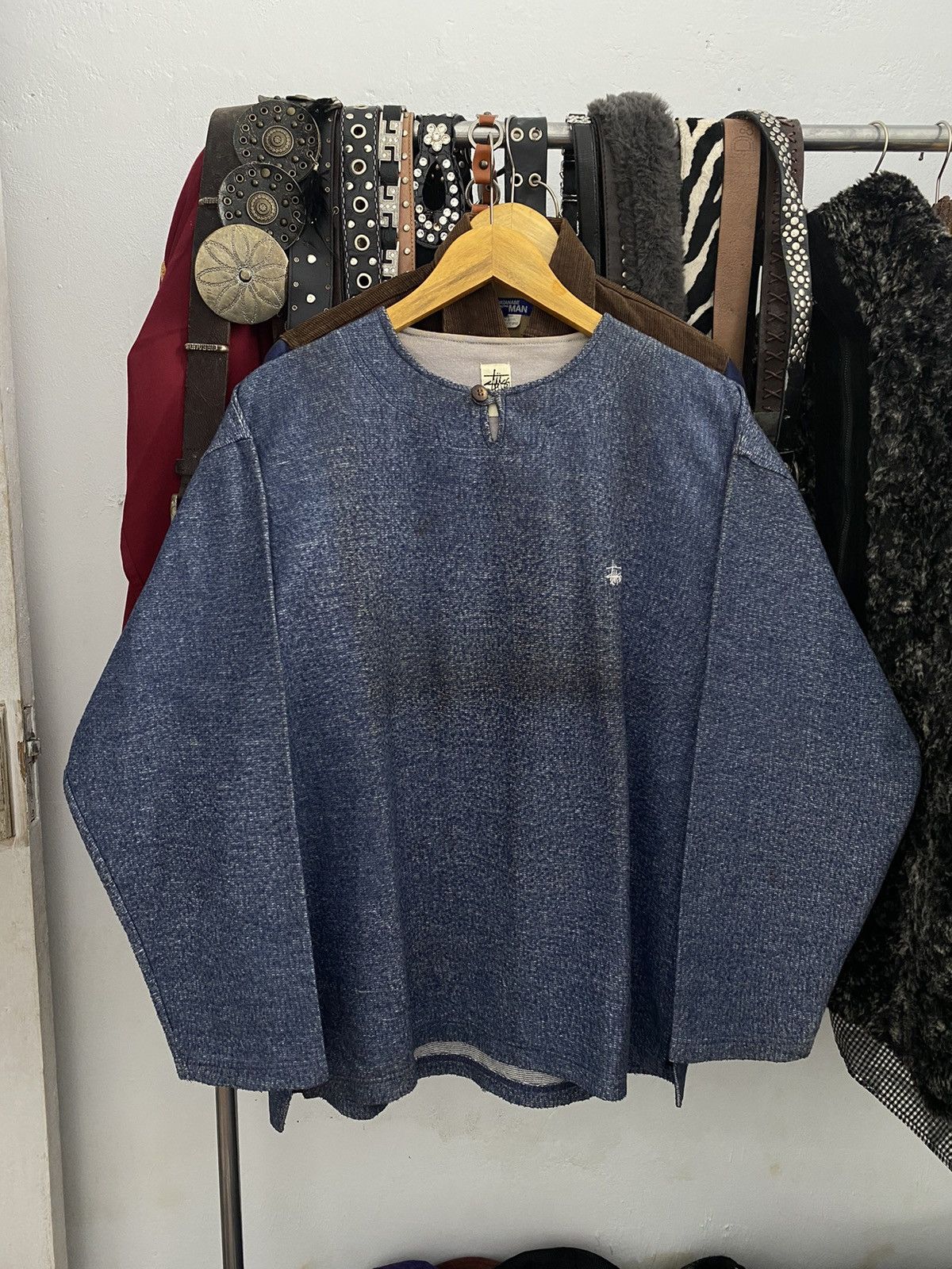 Stussy × Vintage Vintage Stussy sanghai collar Size US L / EU 52-54 / 3 - 2 Thumbnail