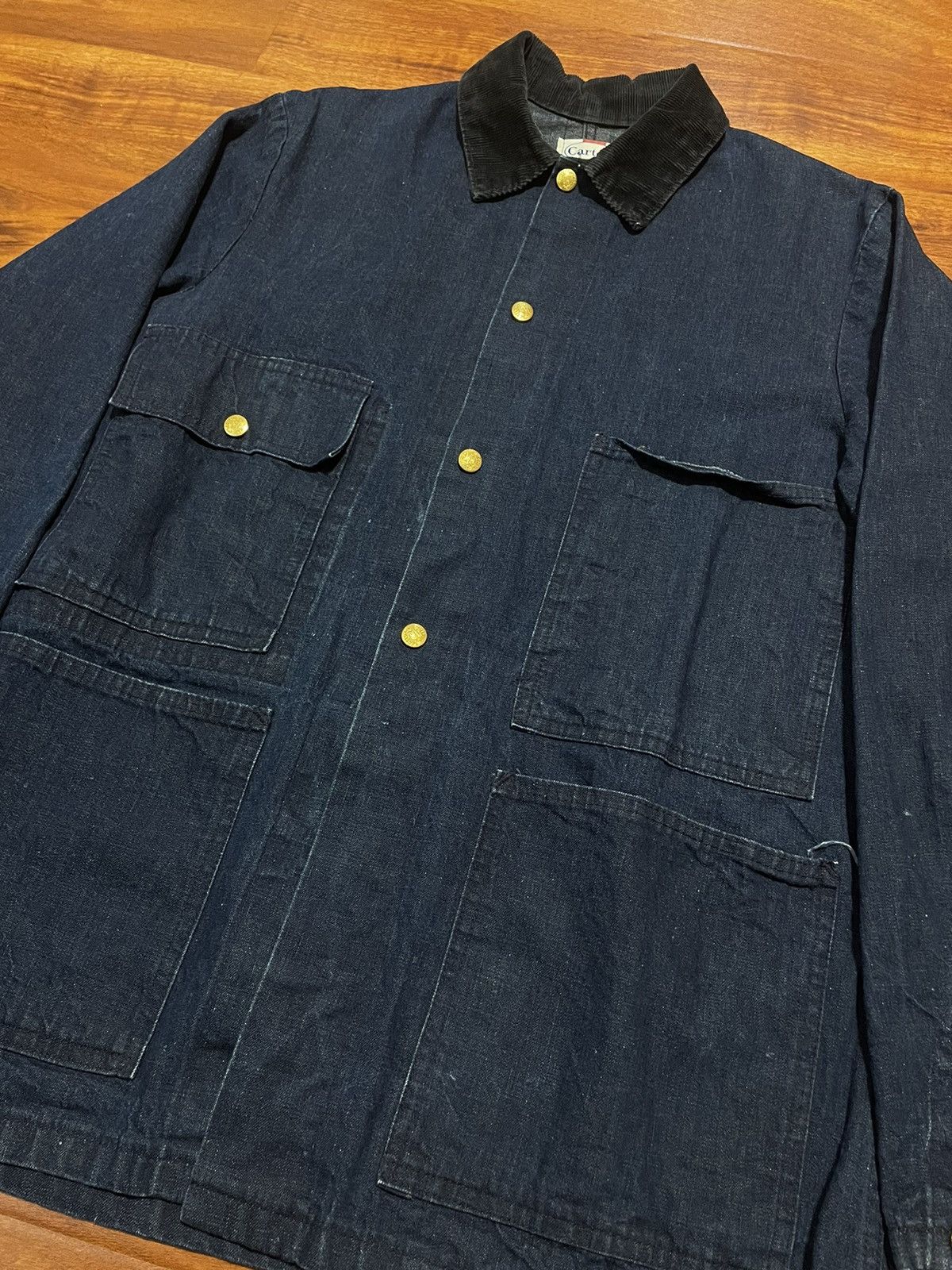 Carter's × Levi's Vintage Clothing × Wrangler 1960s Vintage Carters Denim Chore Jacket RRL Real Mccoys Size US L / EU 52-54 / 3 - 2 Thumbnail