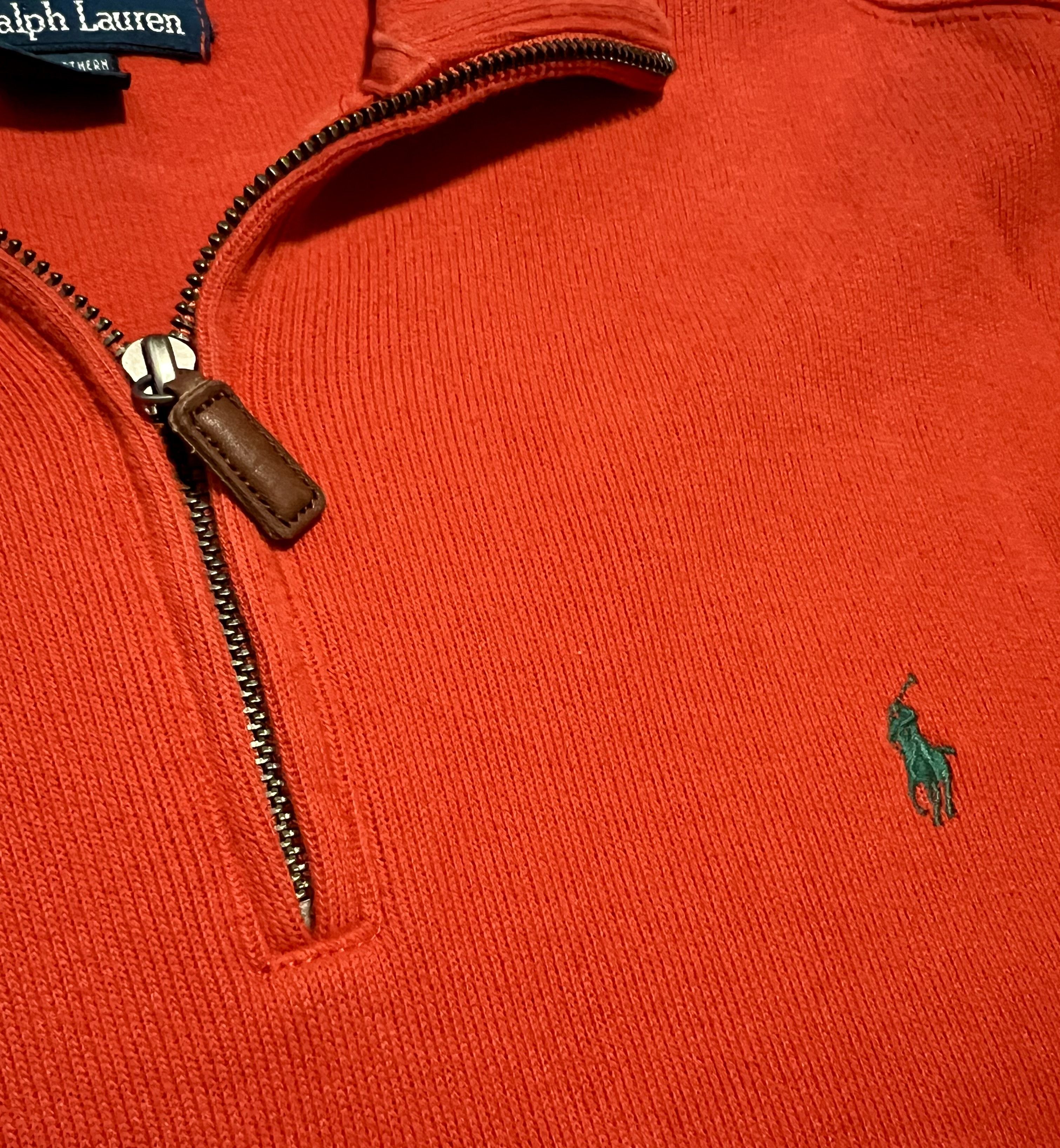 Polo Ralph Lauren Polo Ralph Lauren Quarter Zip Red Collared Sweater Size US XL / EU 56 / 4 - 3 Thumbnail