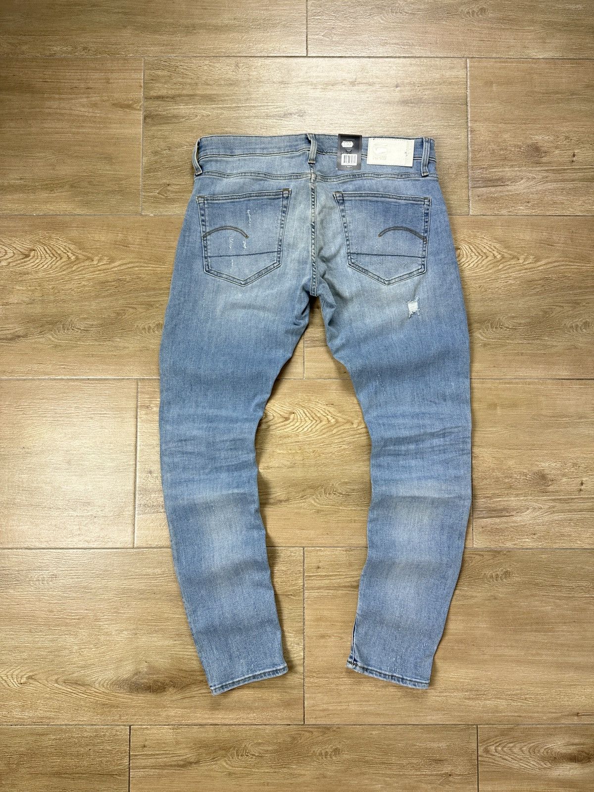 G-Star NEW🏷️ G-Star Raw 3301 Deconstructed Super Slim Denim Jeans Size US 34 / EU 50 - 9 Thumbnail