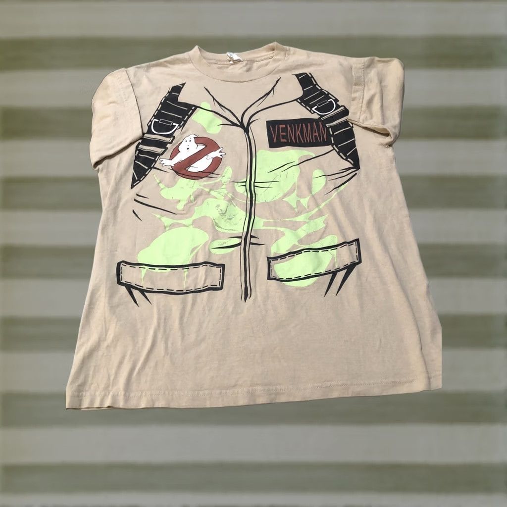 Vintage VINTAGE Ghostbusters Venkman Bill Murray T-Shirt Large Beige Cotton Glow in the Dark Mens Classic Size US L / EU 52-54 / 3 - 1 Thumbnail