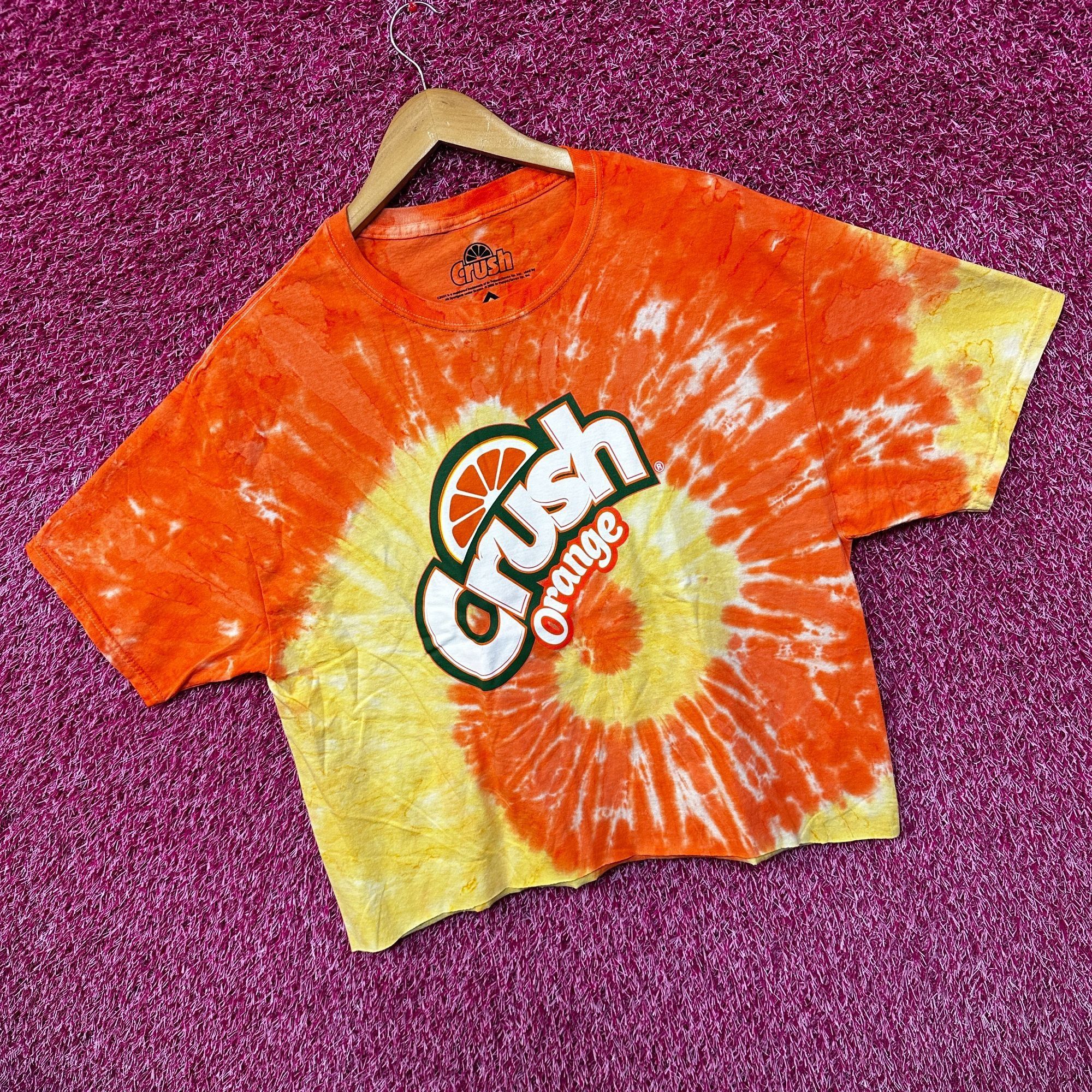 Other Crush Orange Citrus Flavored Soda Promo Tie Dye Crop Top L Size L / US 10 / IT 46 - 3 Thumbnail