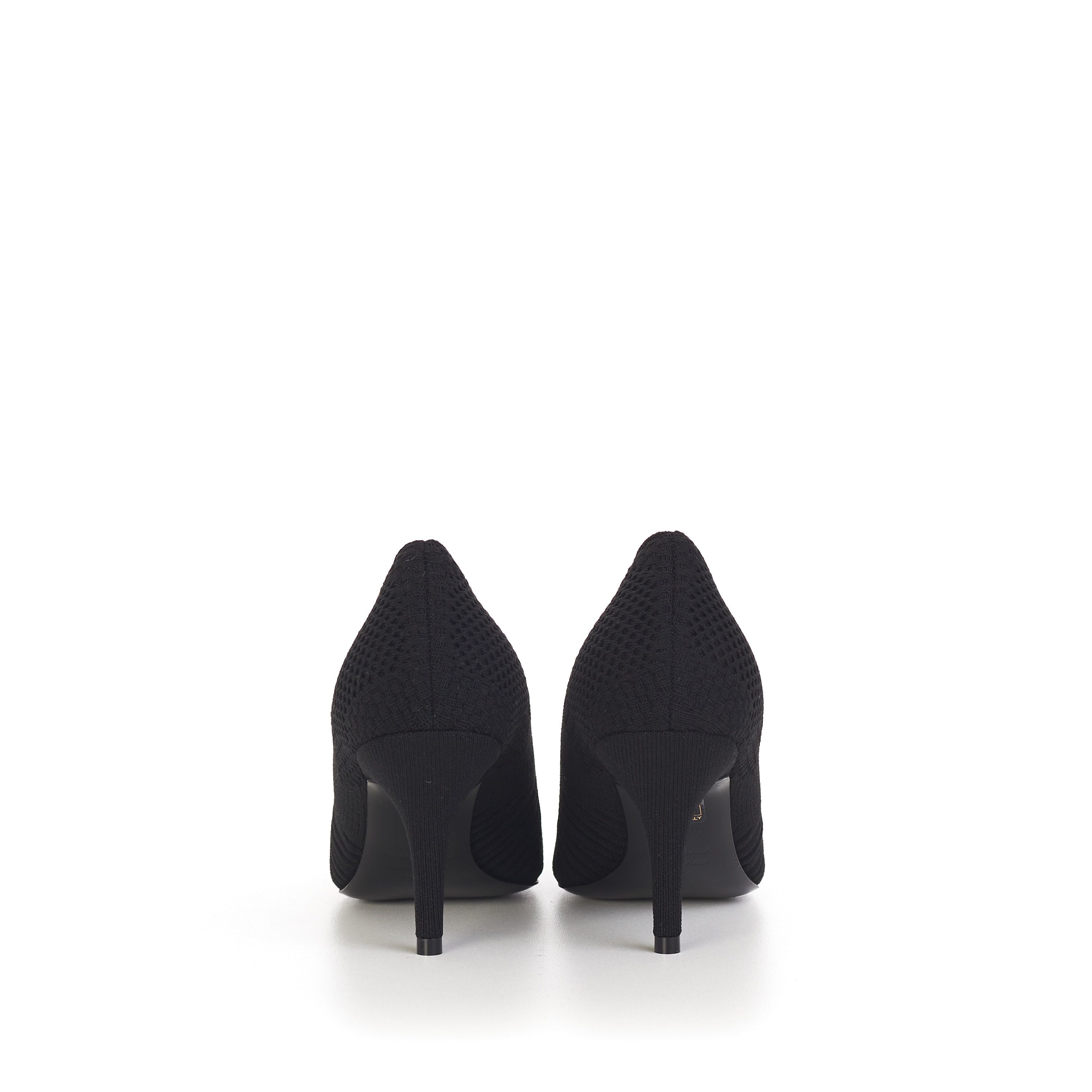 Balenciaga Knife Pumps In Black Textured Knit with Balenciaga logo Size US 6 / IT 36 - 7 Thumbnail