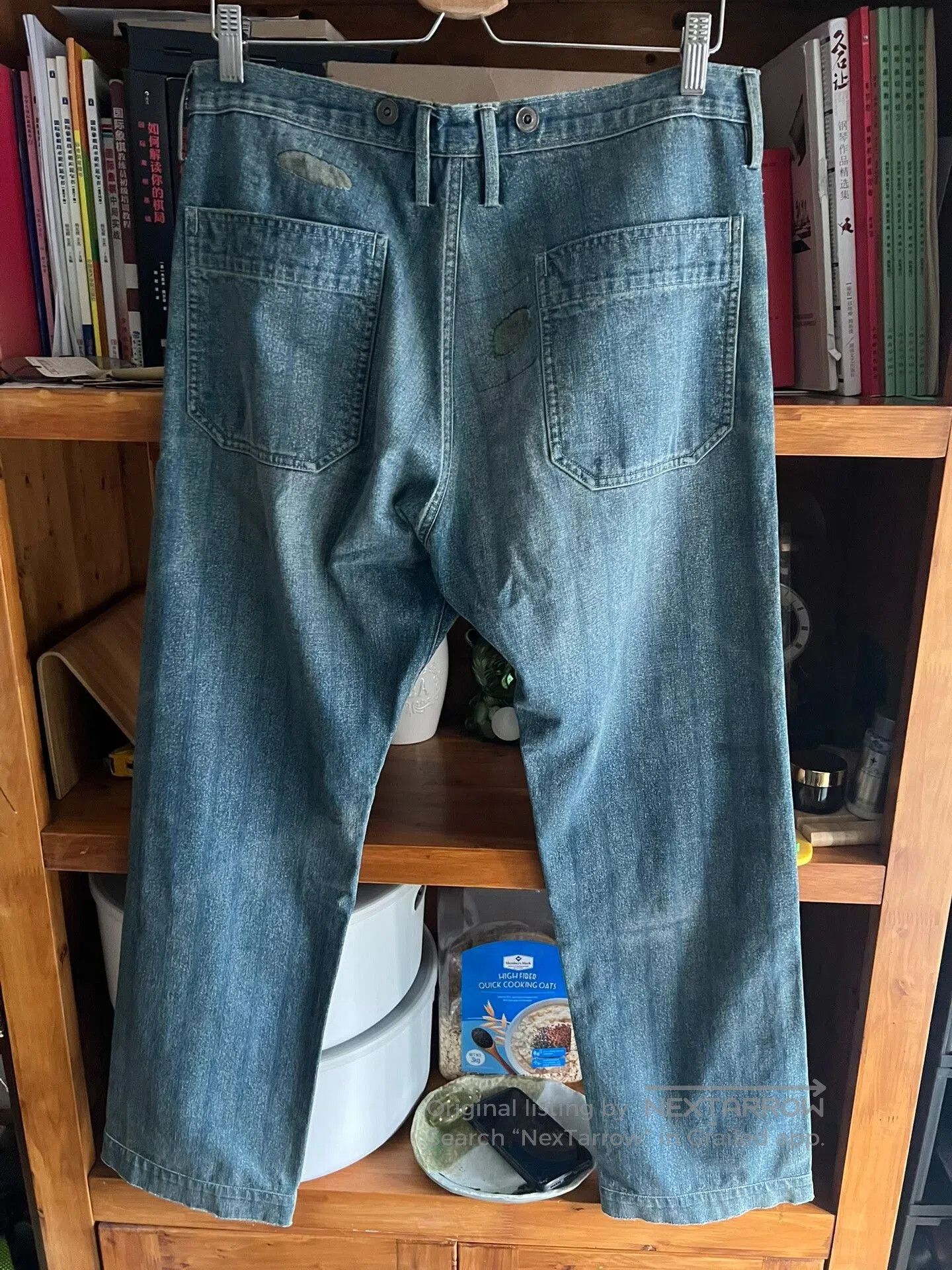 RRL Ralph Lauren RRL Double RL Washed Distressed Suspender Work Pants. Size US 32 / EU 48 - 6 Thumbnail