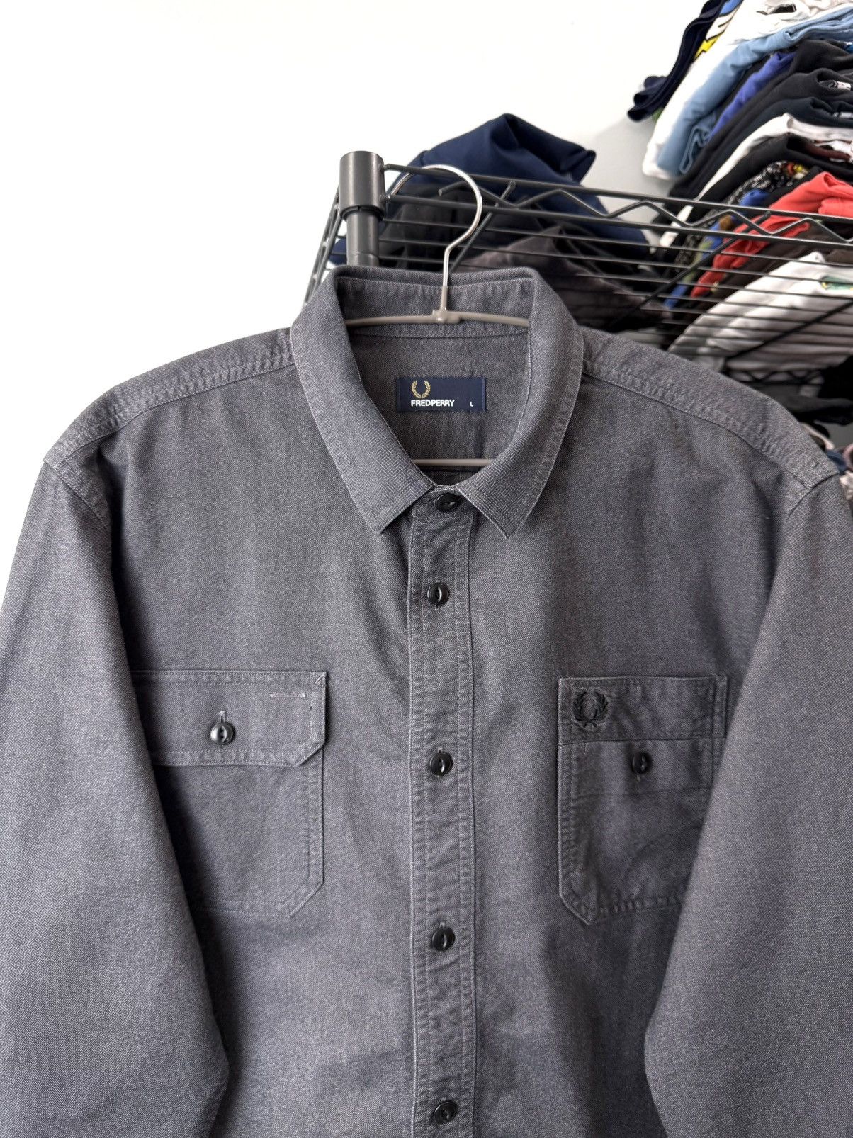 Fred Perry Fred Perry Heavy Shirt Jacket Size US L / EU 52-54 / 3 - 2 Thumbnail