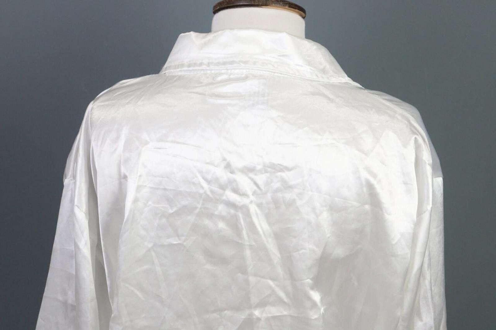 Wolford Woman's Wolford White Ruffle Silk Mix Tunic Top Shirt Size M Size M / US 6-8 / IT 42-44 - 12 Thumbnail