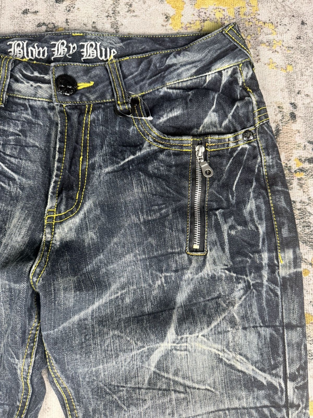 semanticdesign Rare Blow By Blue Insane Clawmark Mudwash Jeans Size US 32 / EU 48 - 4 Thumbnail