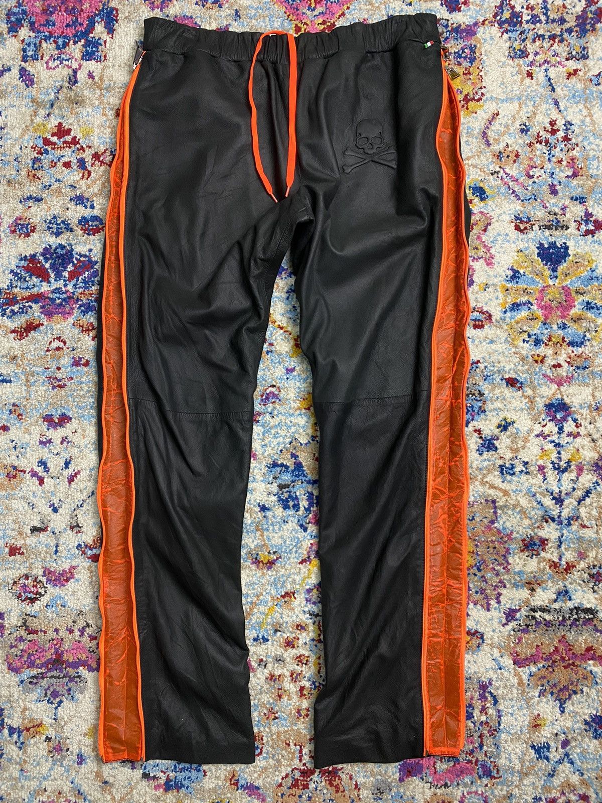 Philipp Plein Philipp Plein Mens Leather Trouser Pants Size US 32 / EU 48 - 2 Thumbnail