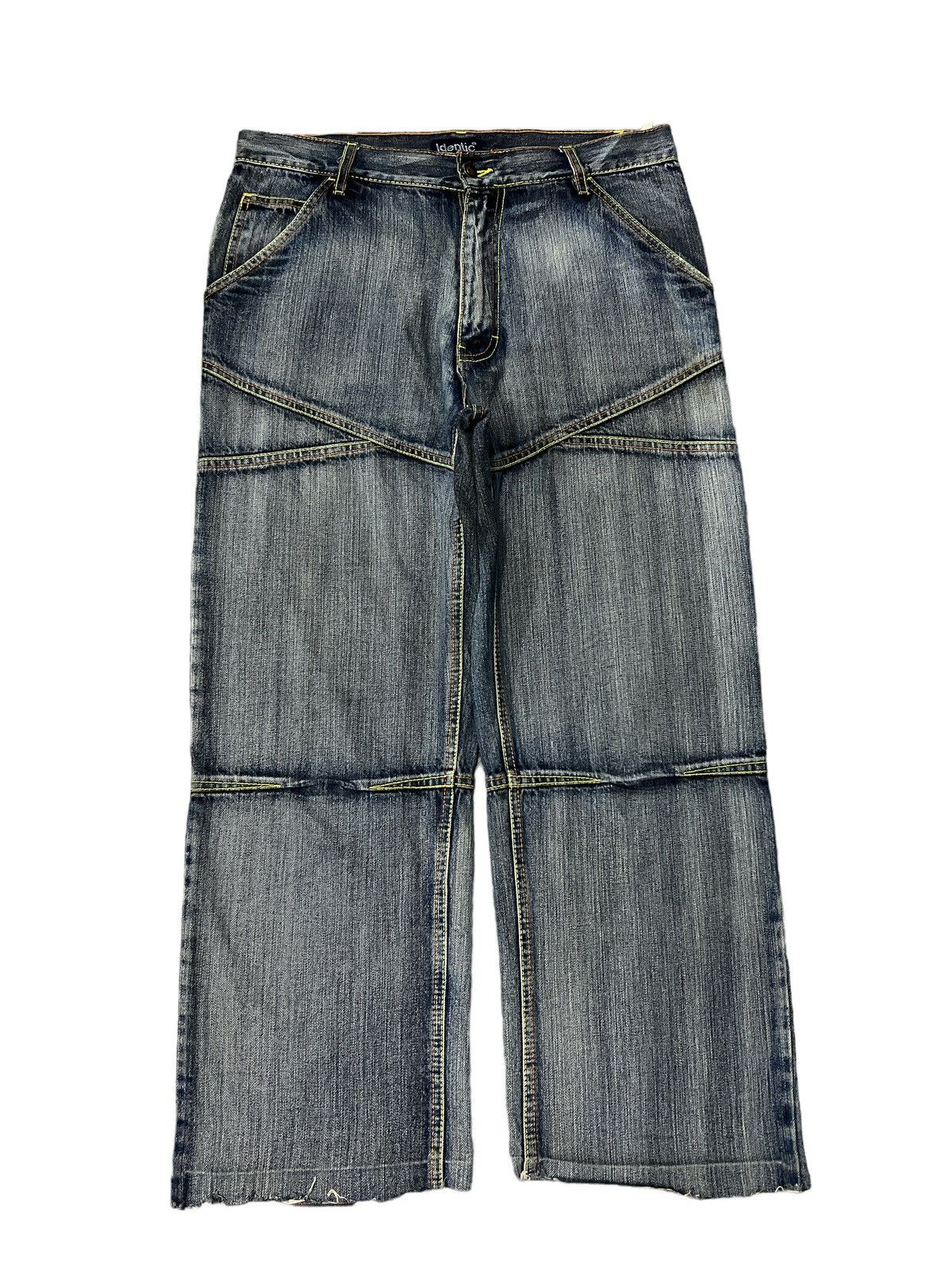Japanese Brand BAGGY🔥IDENTIC DISTRESSED DENIM PANT Size US 32 / EU 48 - 1 Thumbnail