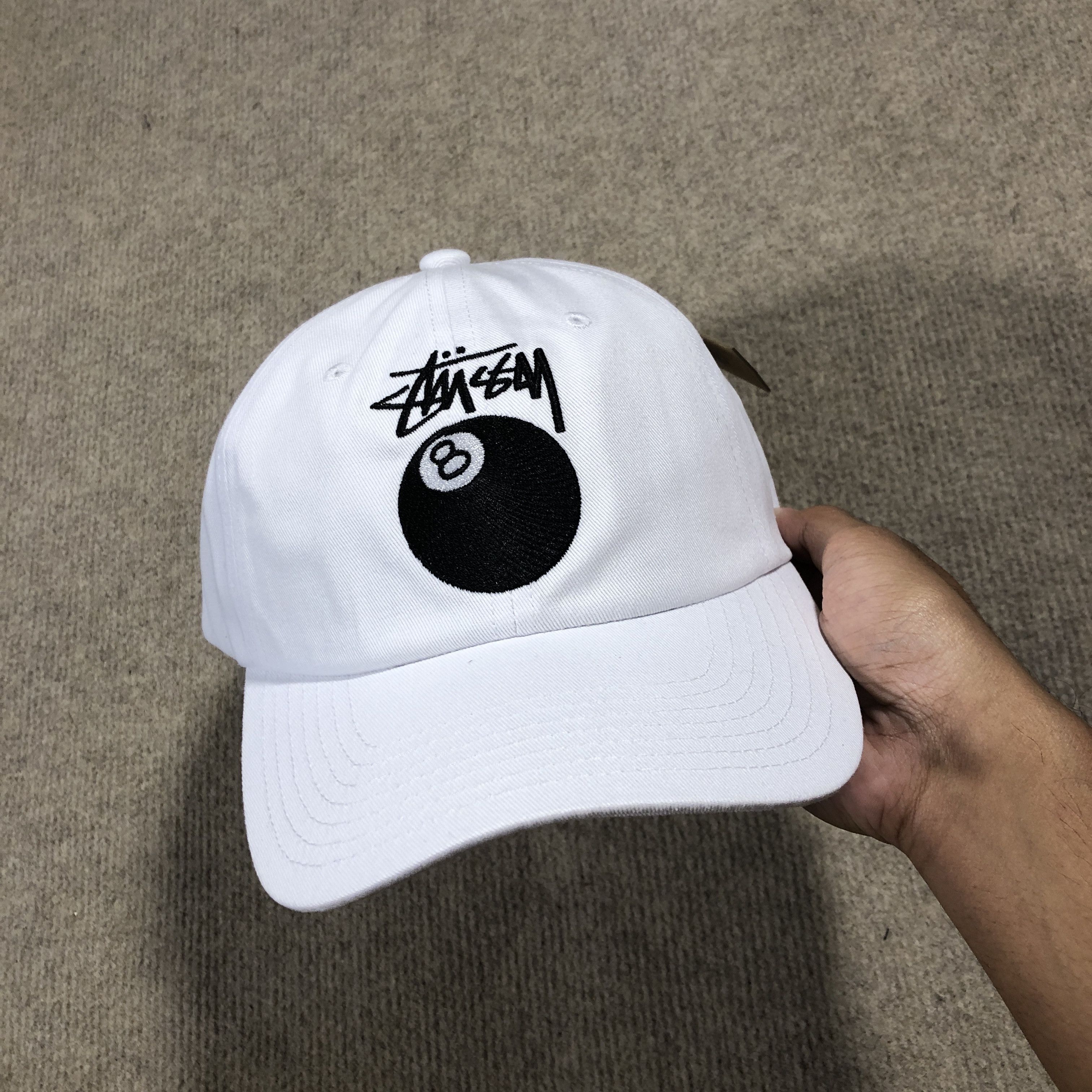 Stussy stussy 8 ball cap hat white Size ONE SIZE - 1 Thumbnail