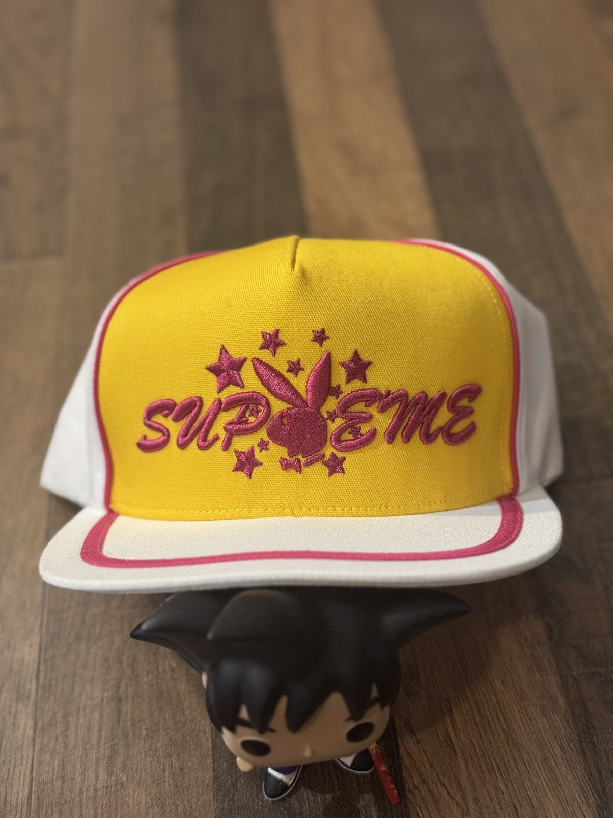 Supreme Black Washed Chino Twill Camp Cap W/ Red Box Logo