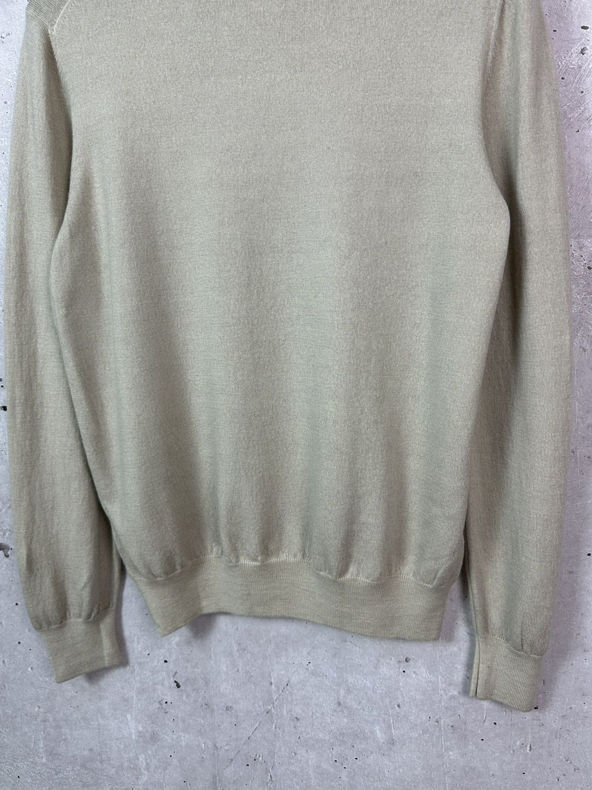 Gran Sasso × Vintage Gran Sasso Vintage Made in Italy Wool Ivory Knit Sweater Size US M / EU 48-50 / 2 - 8 Thumbnail