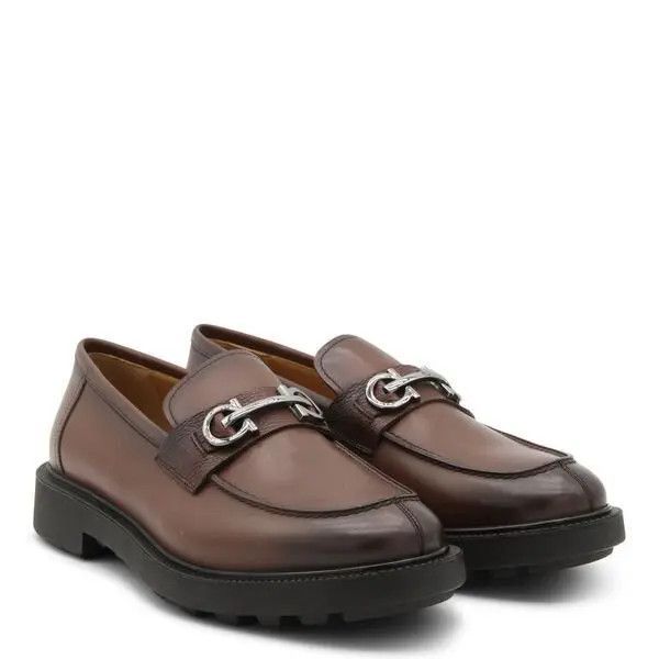 Salvatore Ferragamo o1s1rm0825 Gancini Loafers in Brown Size US 7 / EU 40 - 2 Thumbnail
