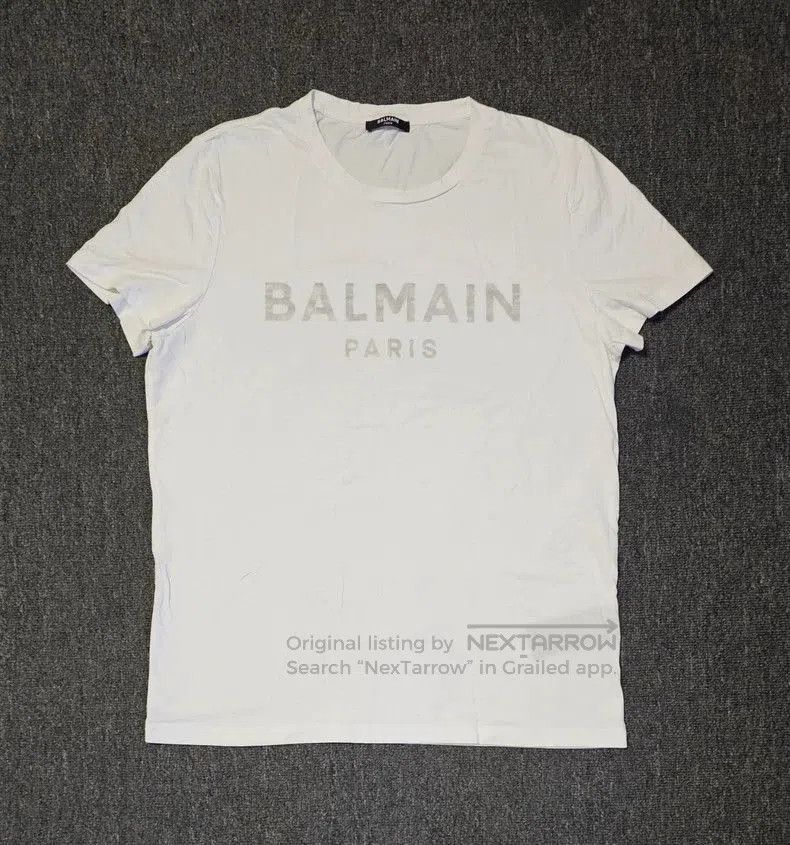 Balmain Balmain Paris White Short Sleeve T. Size US M / EU 48-50 / 2 - 1 Thumbnail
