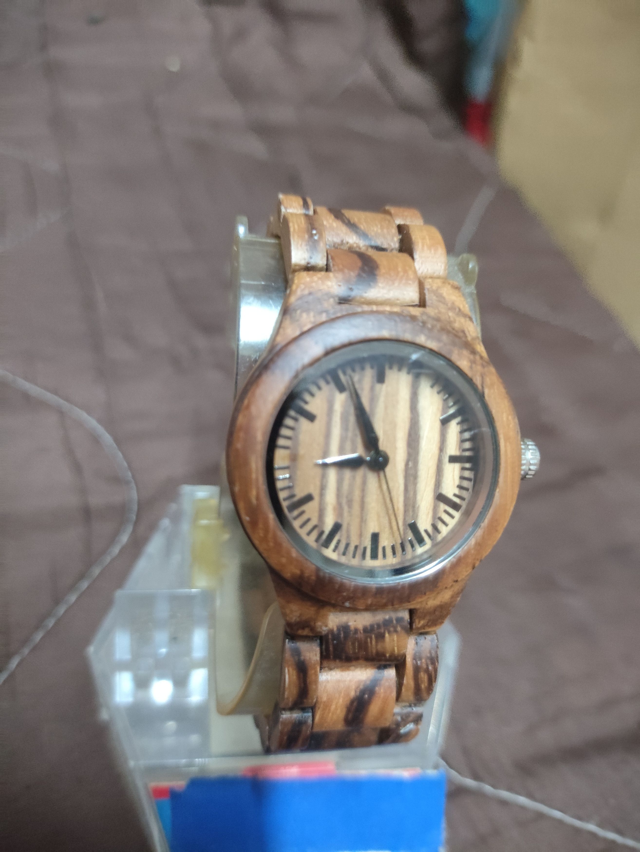 Vintage Retro Vintage FULLY Wood Watch Material (Handmade Design) Size ONE SIZE - 2 Thumbnail