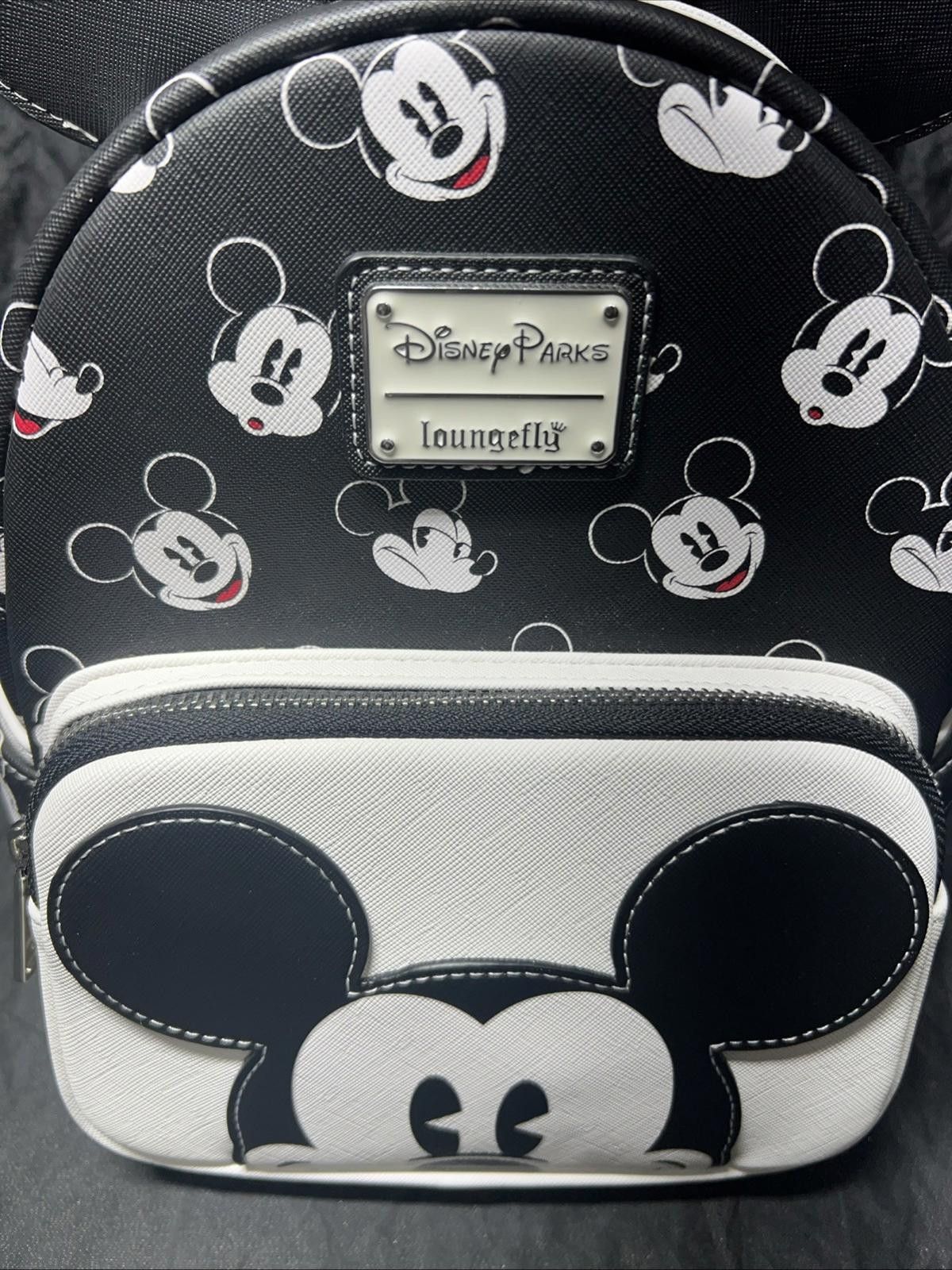 Other Disney Parks Mickey Mouse Loungefly Backpack Black & White Size ONE SIZE - 2 Thumbnail