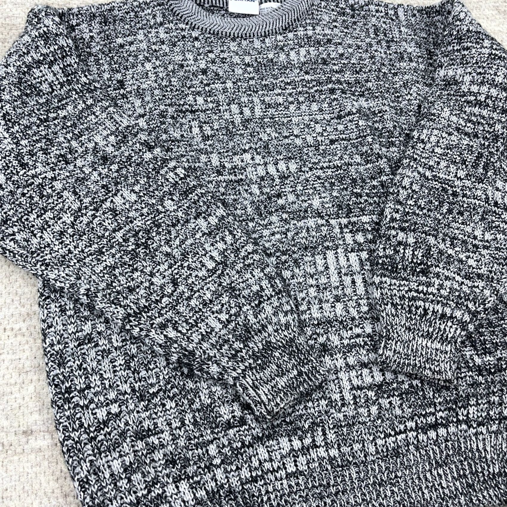 Vintage VINTAGE Puritan Sweater Men Medium Gray Chunky Knit Pullover 90s Grunge Heavyweight Adult Size US M / EU 48-50 / 2 - 3 Thumbnail
