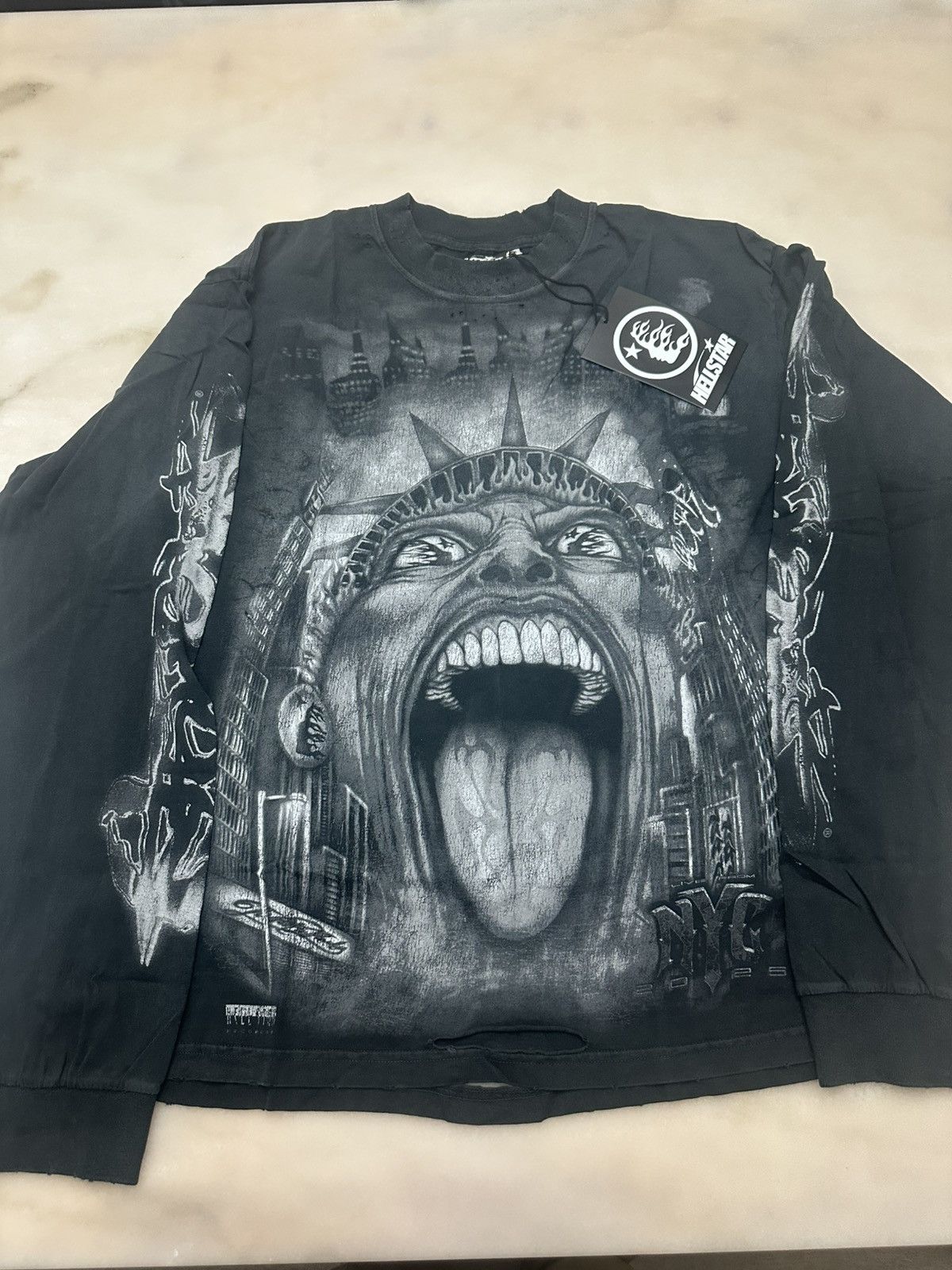 HELLSTAR HELLSTAR LIBERTY RECORDS LONG SLEEVE Size US L / EU 52-54 / 3 - 1 Thumbnail