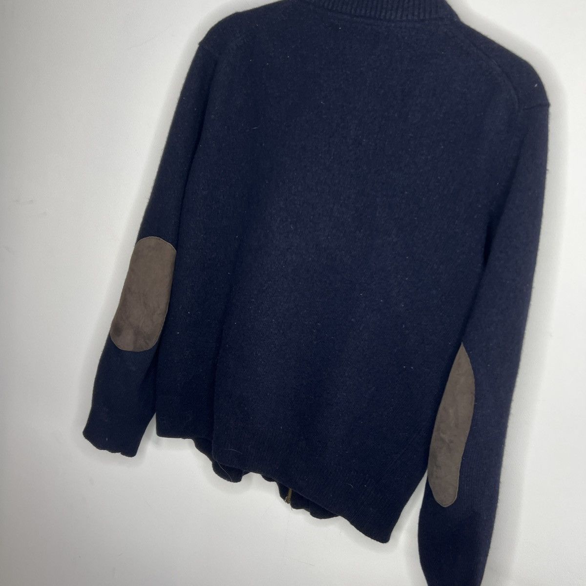 Barbour Barbour Wool Knit Cardigan Button Up Zip Navy Jacket Size US L / EU 52-54 / 3 - 7 Thumbnail