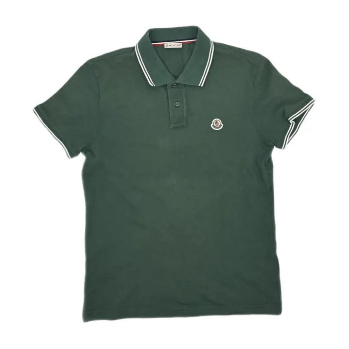 Moncler Moncler Solid Casual Short-Sleeve Polo Shirt Size US S / EU 44-46 / 1 - 1 Thumbnail