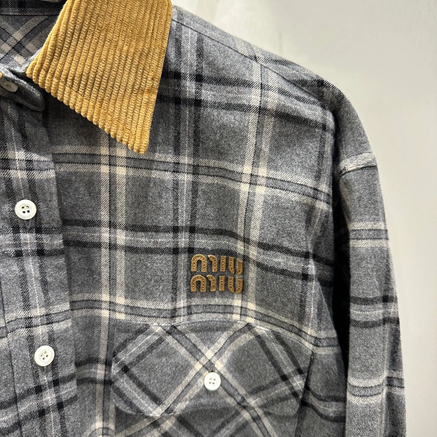 Miu Miu Miu Miu 25FW Gingham Flannel Shirt 36 Size XS / US 0-2 / IT 36-38 - 6 Thumbnail