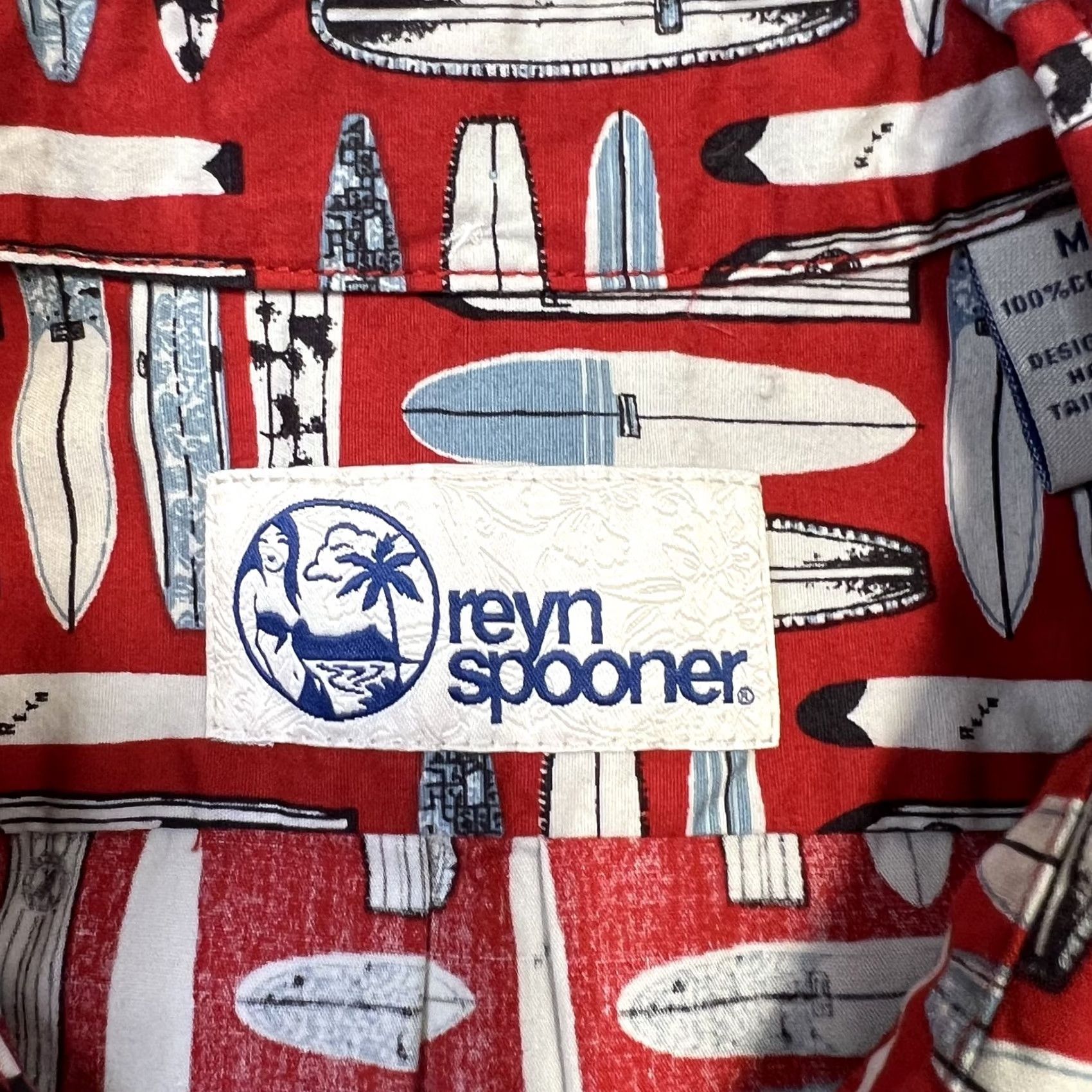 Reyn Spooner Reyn Spooner Shirt Mens Medium Red Surfboards Hawaiian Aloha Button Up Summer Size US M / EU 48-50 / 2 - 7 Thumbnail
