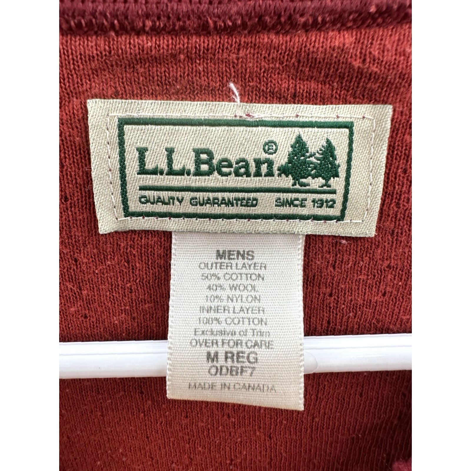 Vintage VINTAGE L.L. Bean Mens Shirt Red Long Sleeve Double Layered Cotton Wool VTG Shirt Mens Regular Red 80s 90s Clothing Mens Clothing Size US M / EU 48-50 / 2 - 4 Thumbnail