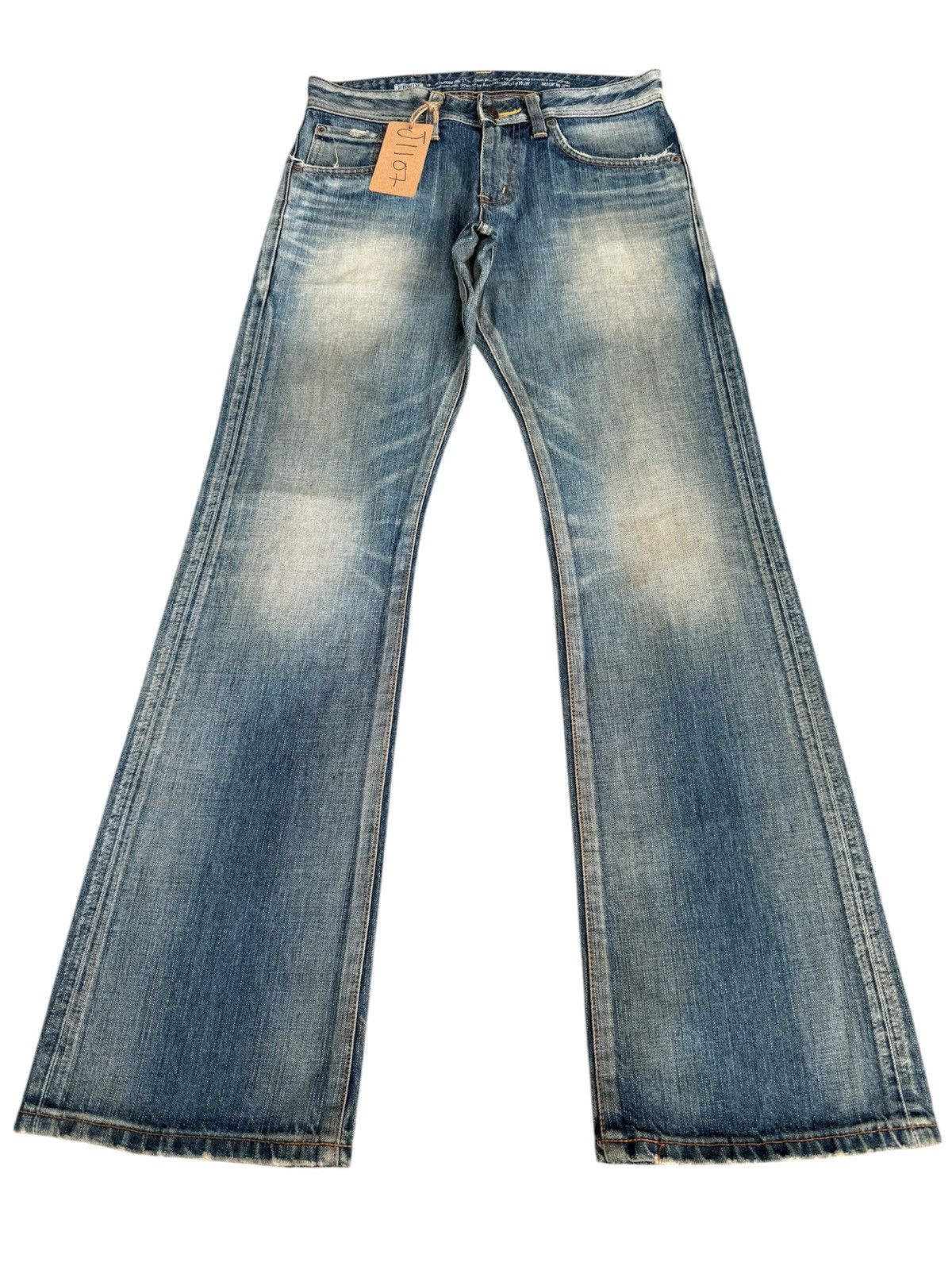 Le Grande Bleu (L.G.B.) Japanese Edwin 511 RV Flared Jeans Distressed Mud wash Size US 30 / EU 46 - 1 Thumbnail