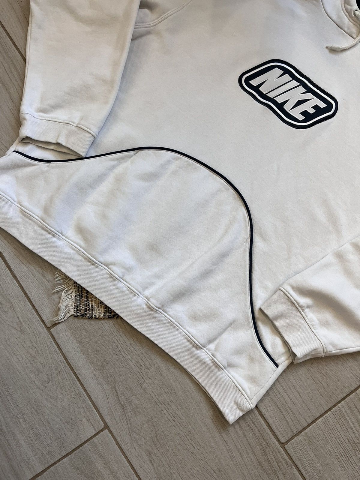 Nike × Vintage Vintage Nike hoodie white sweatshirt minimalistic Size US L / EU 52-54 / 3 - 5 Thumbnail