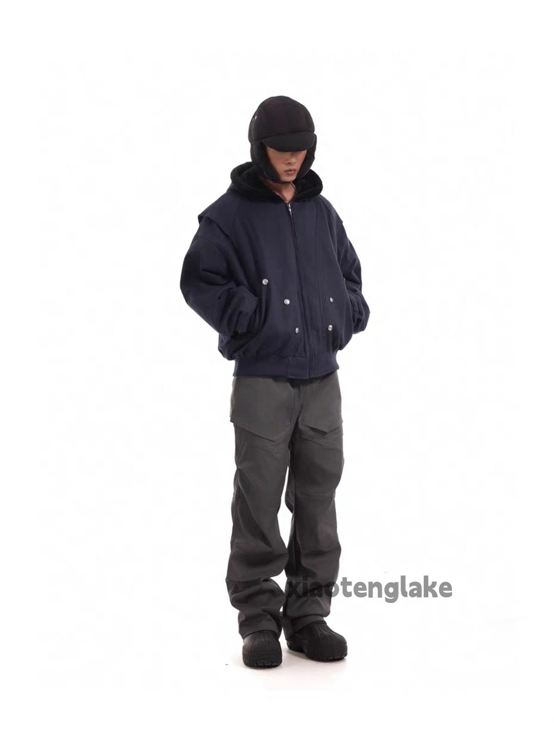 Designer × Japanese Brand × Vintage utility skate hiphop loose baggy pleased patchwork pants Size US 28 / EU 44 - 7 Thumbnail