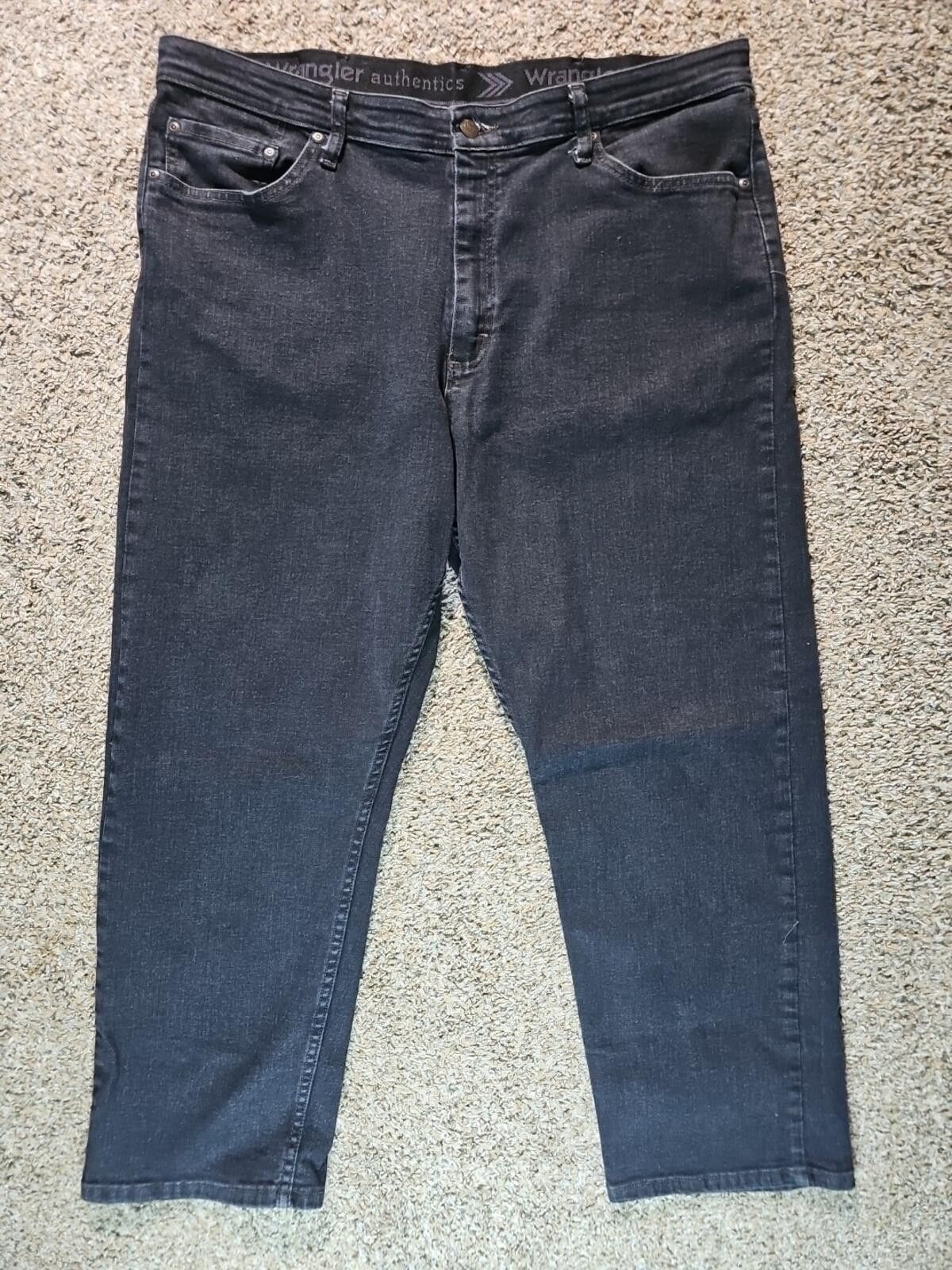 Wrangler Wrangler 38x29 Black Straight Jeans Size US 38 / EU 54 - 1 Thumbnail