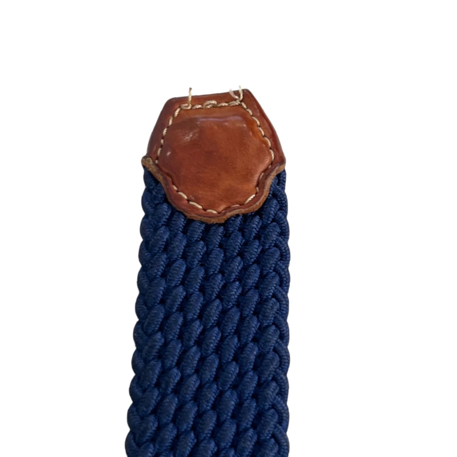 Vintage Unbranded Belt Men Braided/Woven Stretch XXL 42" Navy Blue Casual Classic Sports Directions: Belt Size ONE SIZE - 5 Thumbnail