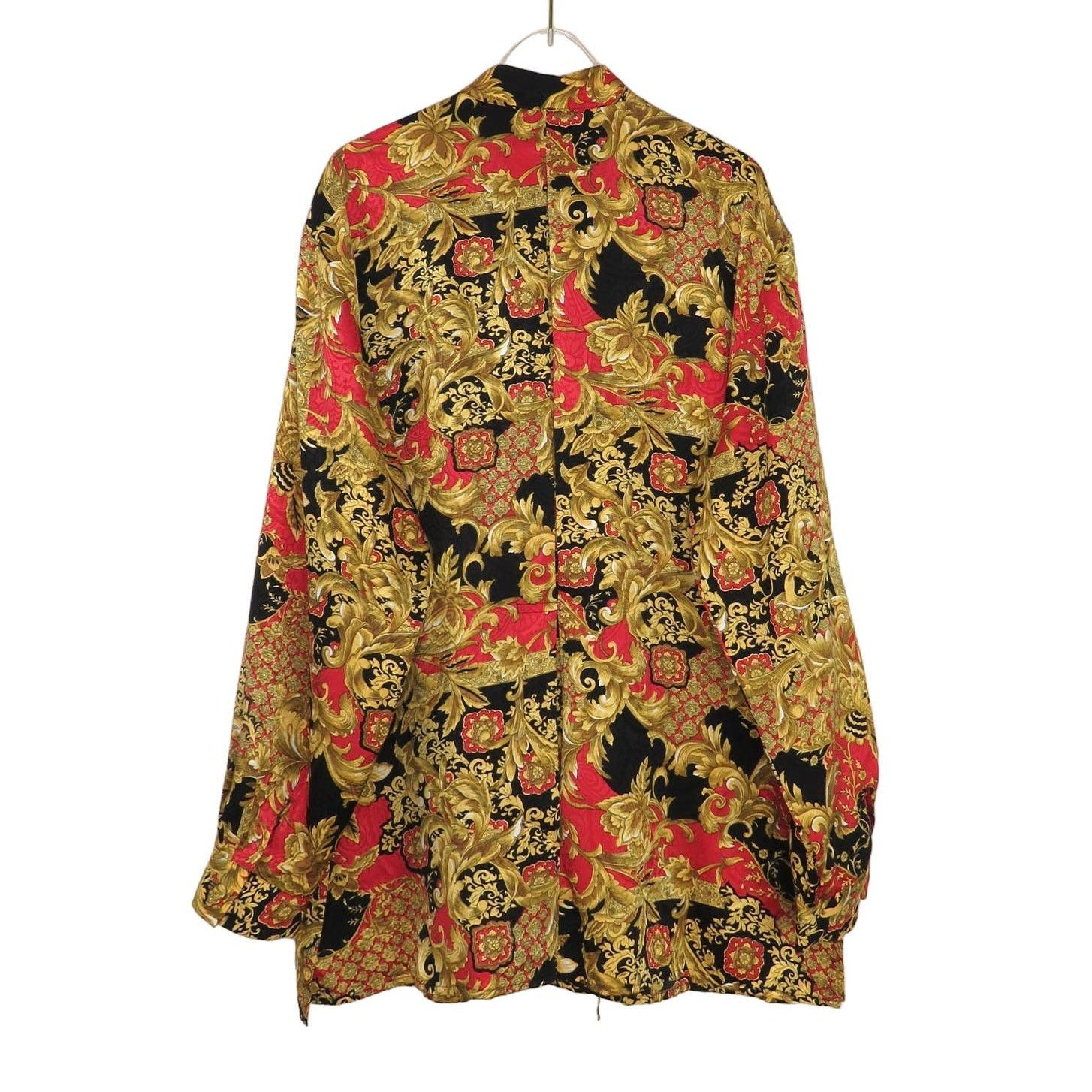 Vintage Vintage Gold Black and Red Regal Button Down Blouse Large Size L / US 10 / IT 46 - 2 Thumbnail