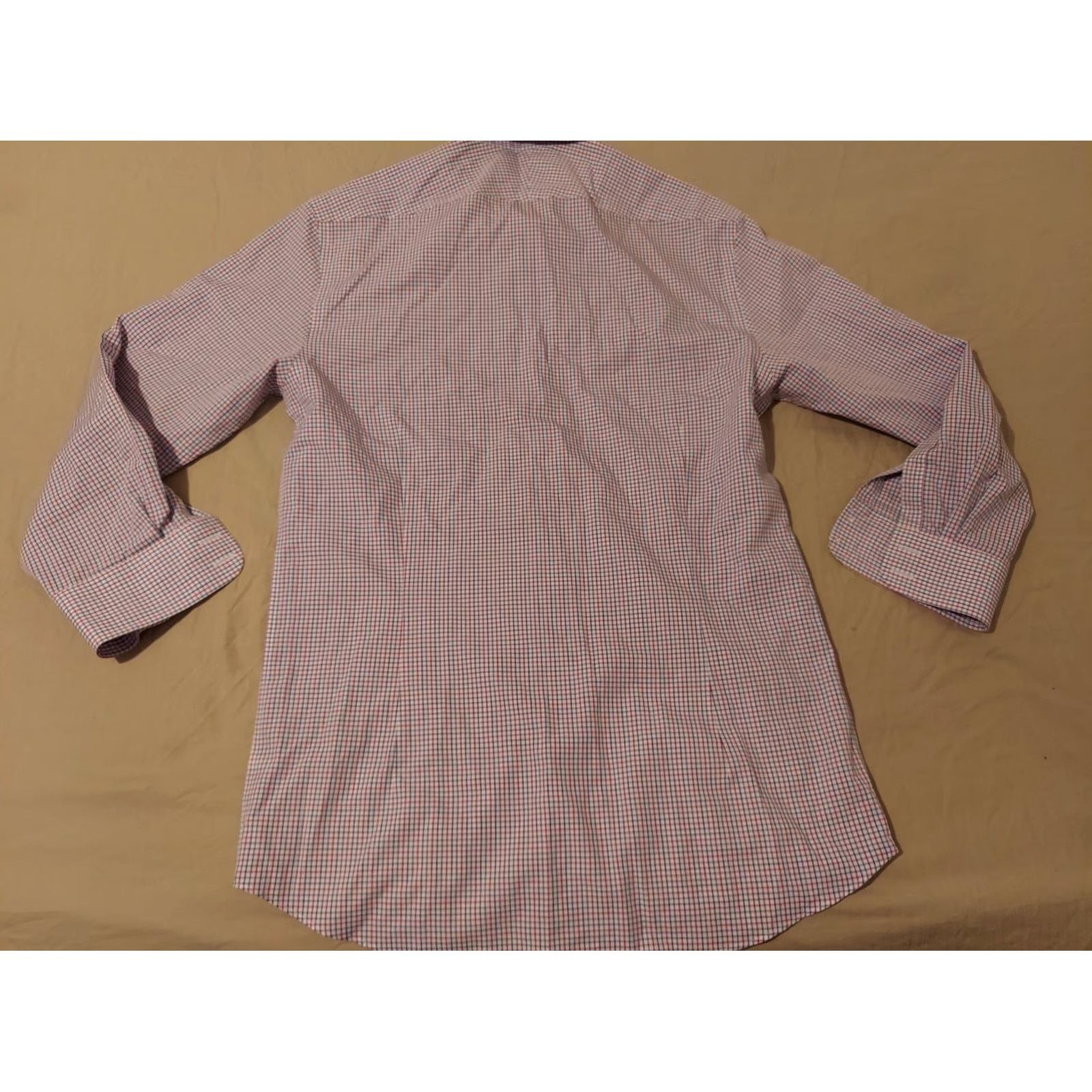 Charles Tyrwhitt Charles Tyrwhitt Dress Shirt 15.5 32 Blue White Red Button Cotton 15.5 Mens Shirt Regular Size 15.5 Collar Spread Non-Iron Button Down Vintage No Size 42R - 6 Thumbnail