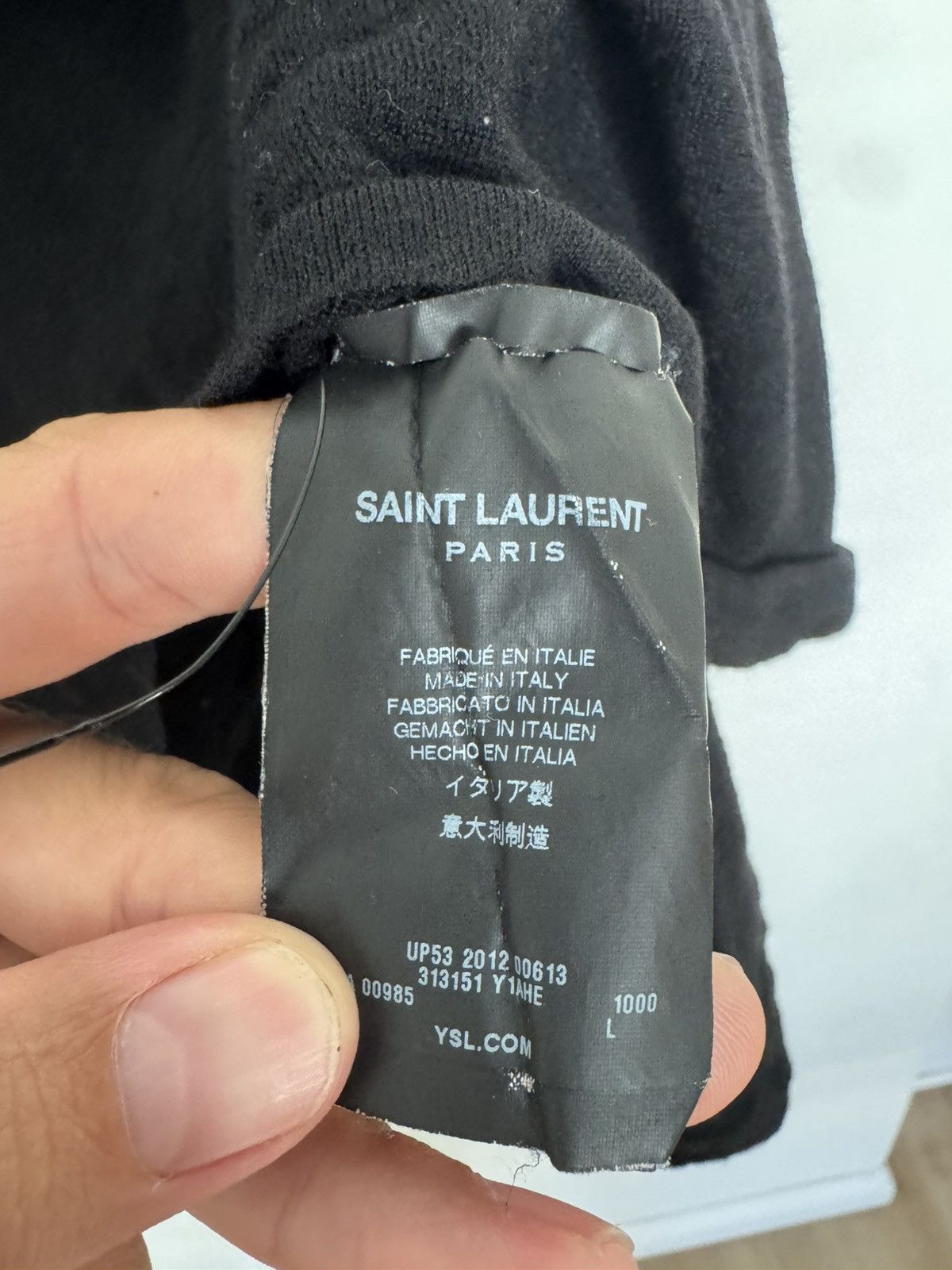 Saint Laurent Paris FW13 Wool Tank cropped Size US M / EU 48-50 / 2 - 4 Thumbnail