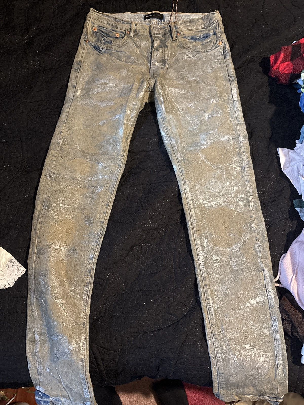 Purple Brand Purple Brand Jeans- P001 Holographic Earth Jacquard Mono Size US 32 / EU 48 - 5 Thumbnail