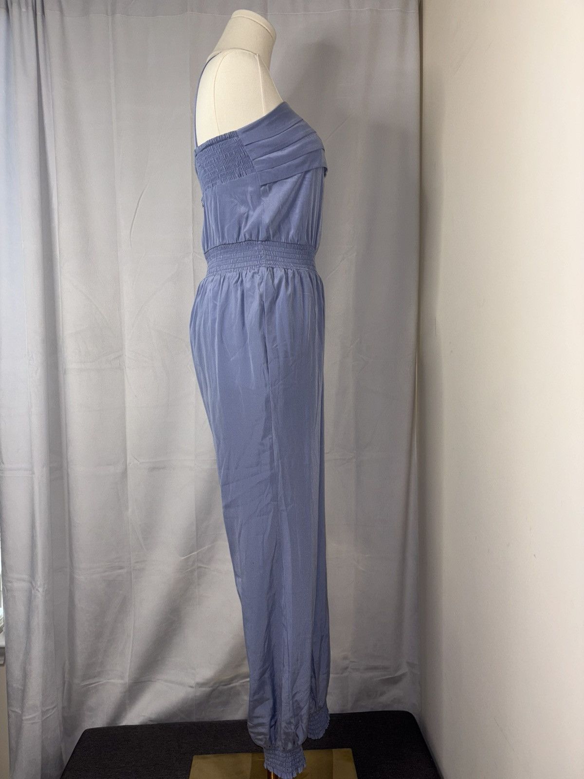 Bebe Bebe Silk Open-back Women’s Jump Suit Light Blue XS Size 25" / US 0 / IT 36 - 5 Thumbnail