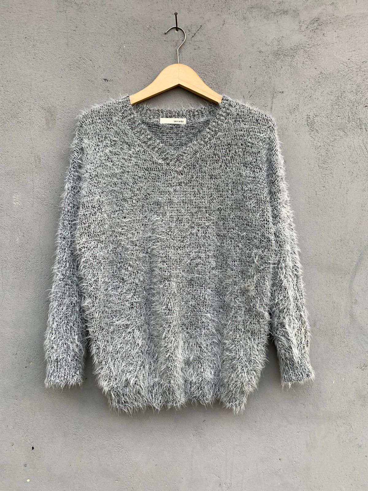 image of Beauty Beast x Hysteric Glamour Japanese Mohair Shoo-Larue Shag Shaggy Knitwear in Blackwatch (Size